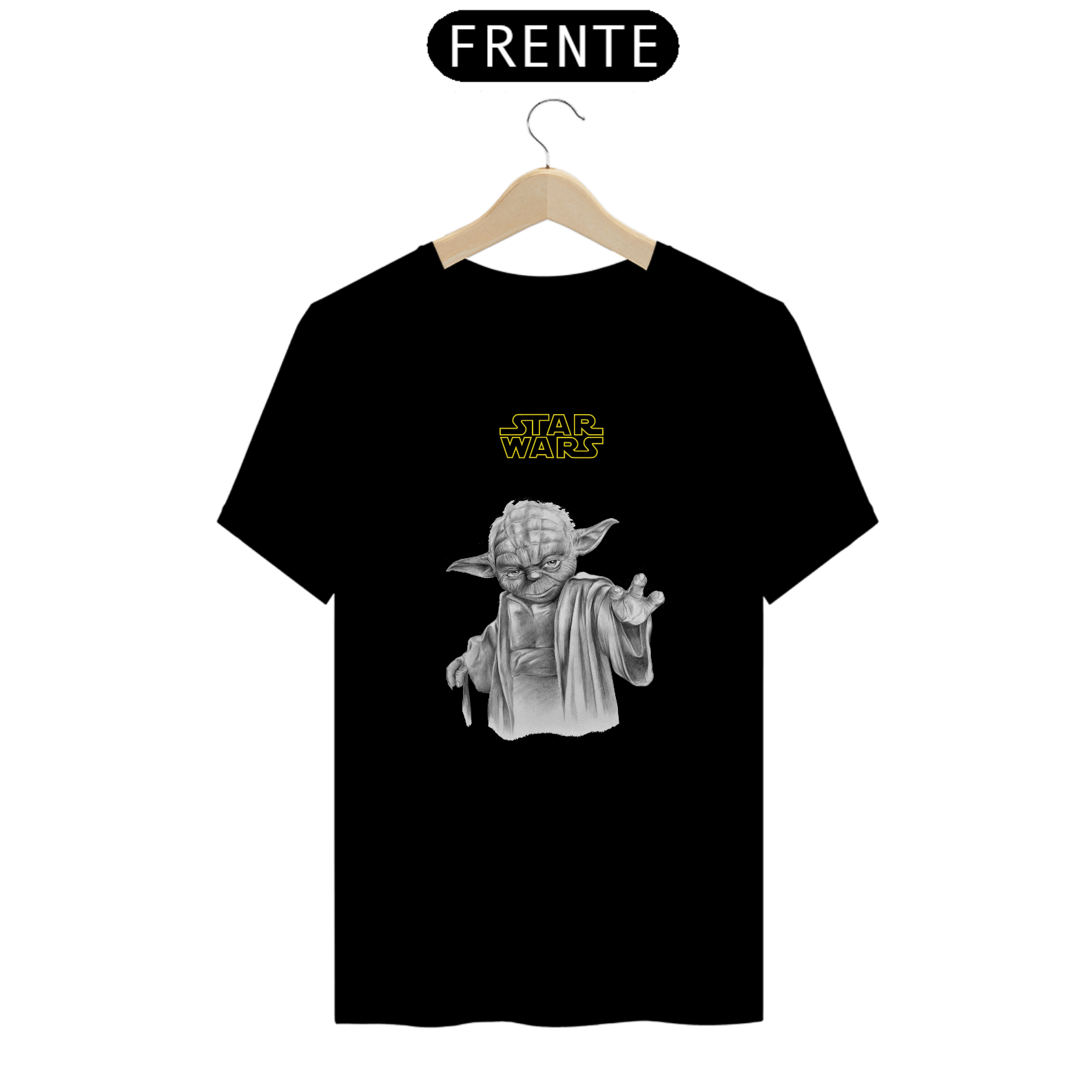 Nome do produto: Camiseta Mestre Yoda Star Wars Master Estampada - Quality
