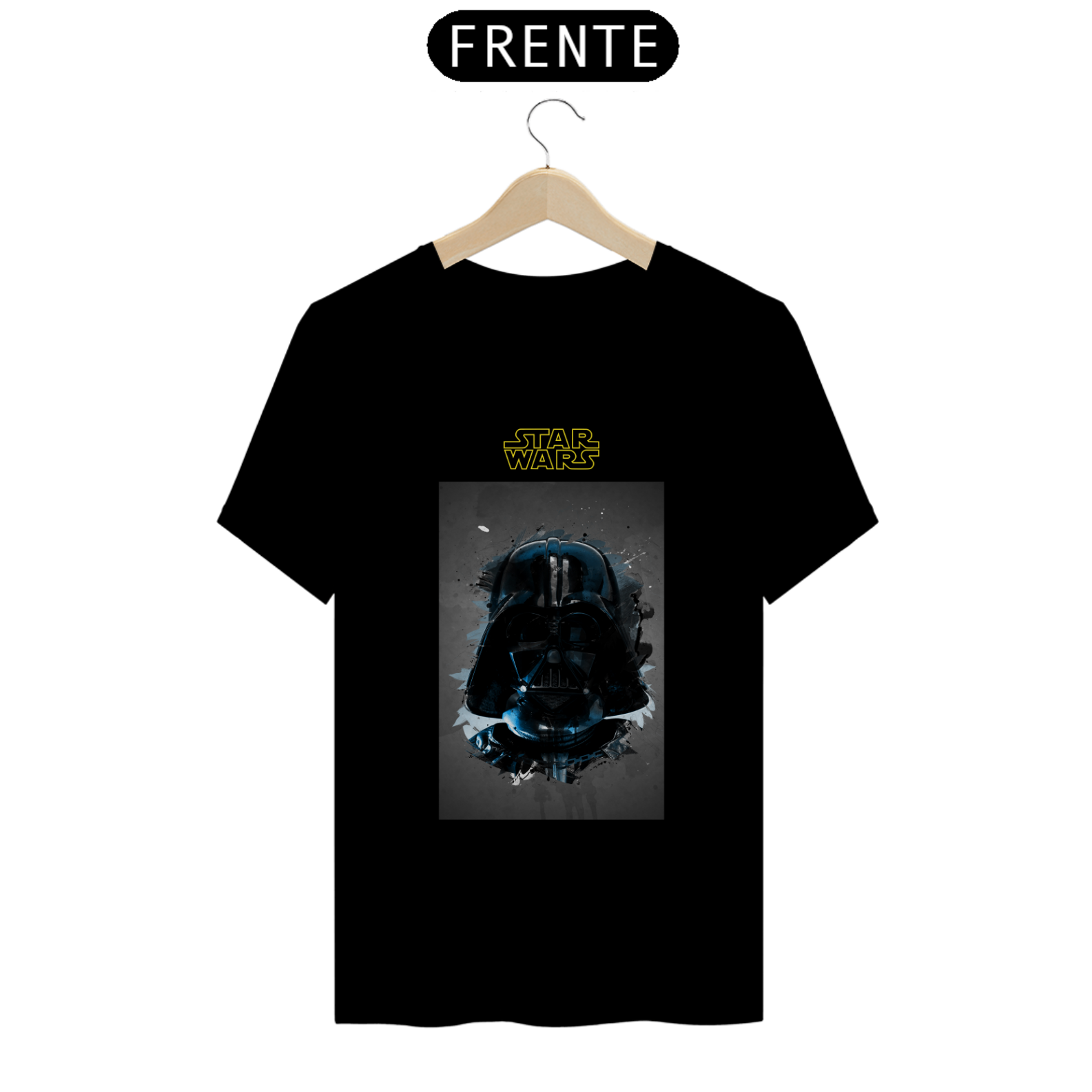 Nome do produto: Camiseta Darth Vader Capacete Star Wars Estampada - Quality