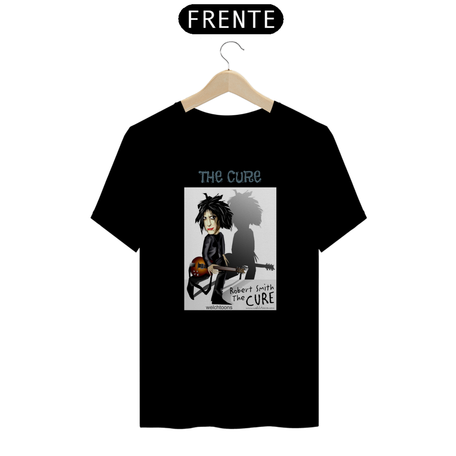 Nome do produto: Camiseta The Cure - Robert Smith - Quality