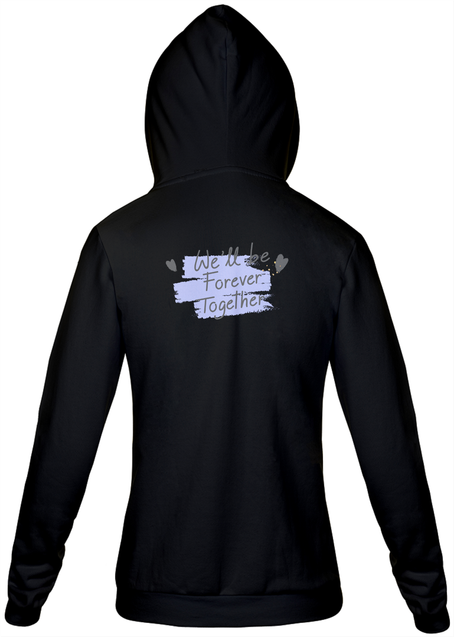 Nome do produto: Jaqueta Moletom Feminino com Estampa We\'ll be Forever Together - Nós Estaremos Juntos Para Sempre