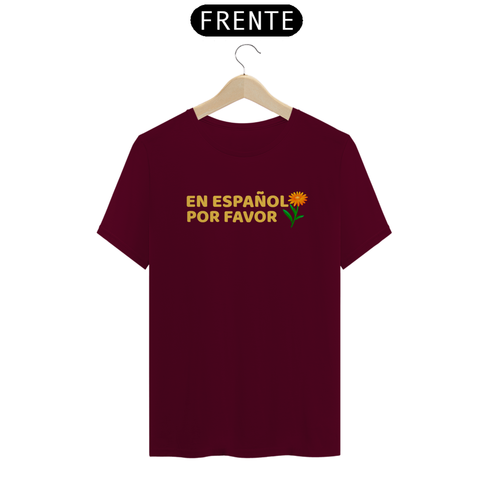 Nome do produto: Camiseta Quality Estampa Frase En Español Por Favor - Professor Espanhol