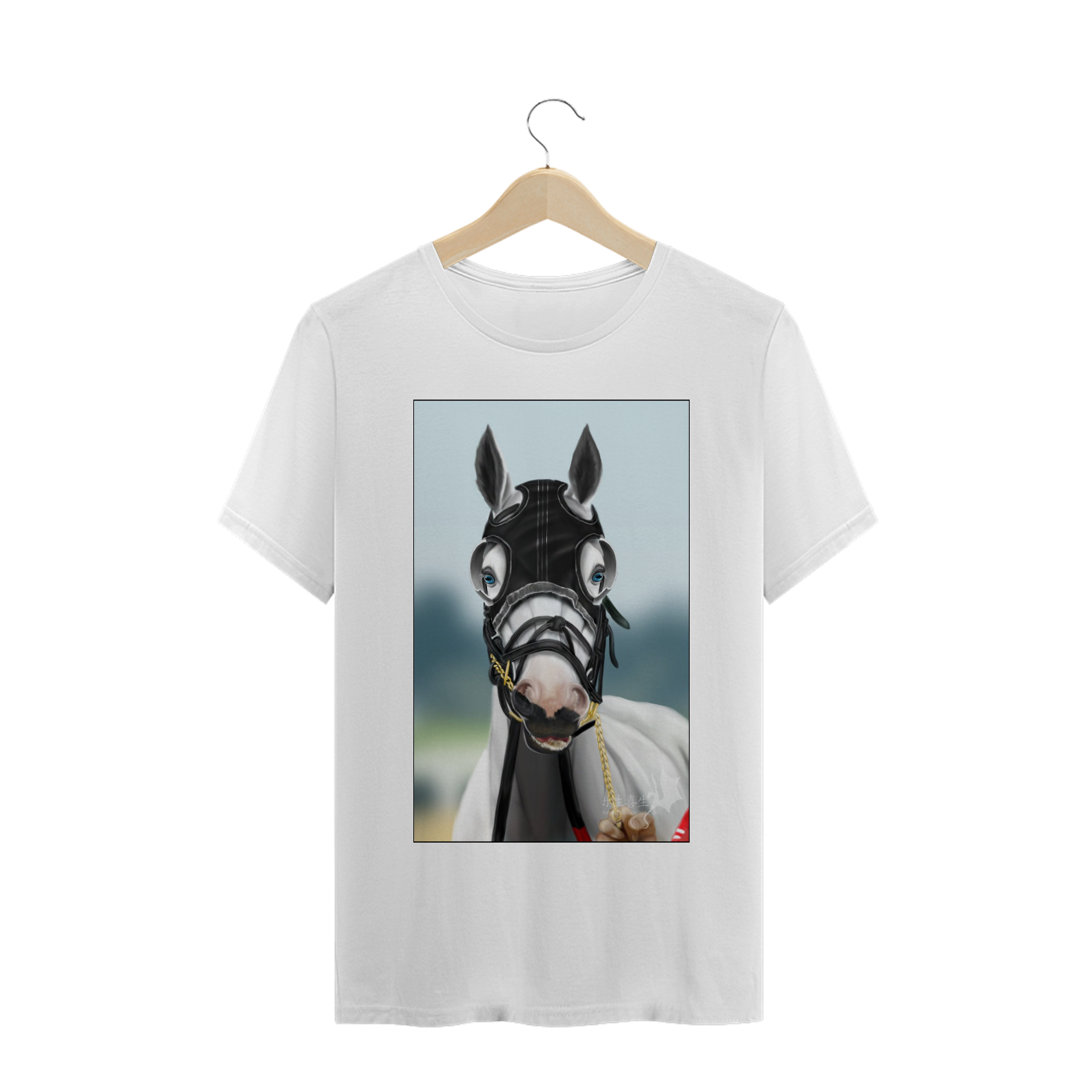 Nome do produto: camiseta cavalo branco de corrida