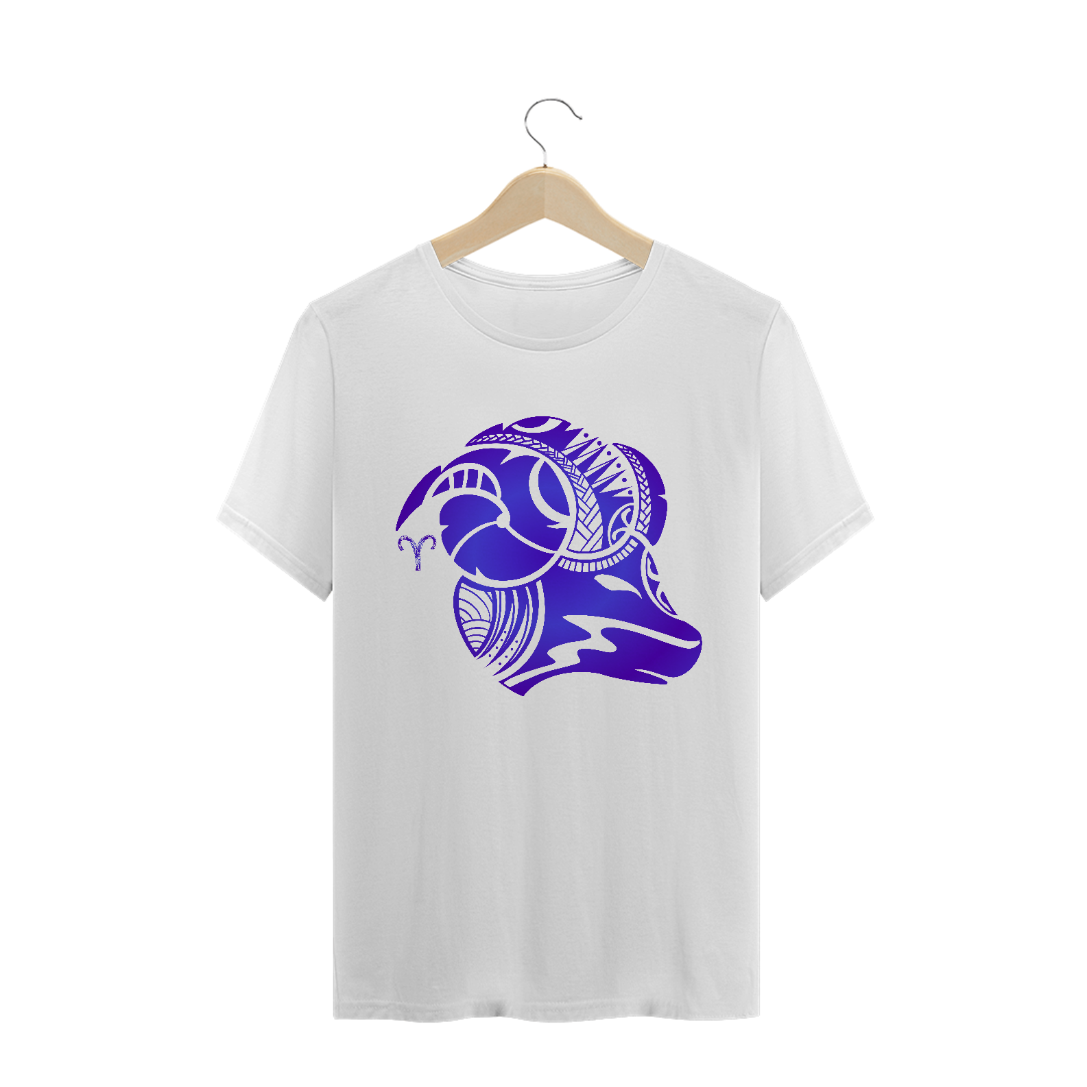 Nome do produto: CAMISETA MASC/UNISSEX BRANCA - SIGNO ÁRIES