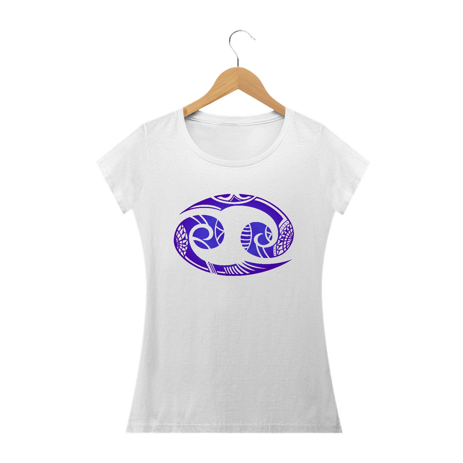 Nome do produto: CAMISETA FEMININA - SÍMBOLO SIGNO CÂNCER