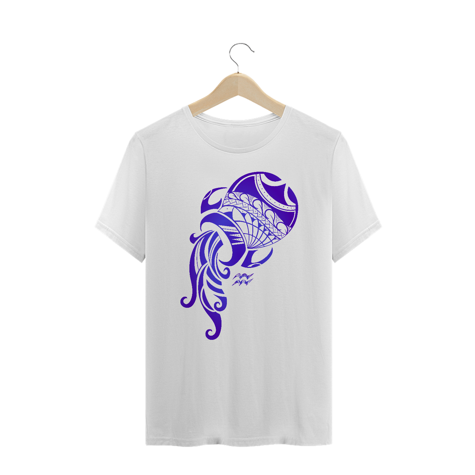 Nome do produto: CAMISETA UNISSEX PLUS SIZE - SIGNO AQUÁRIO