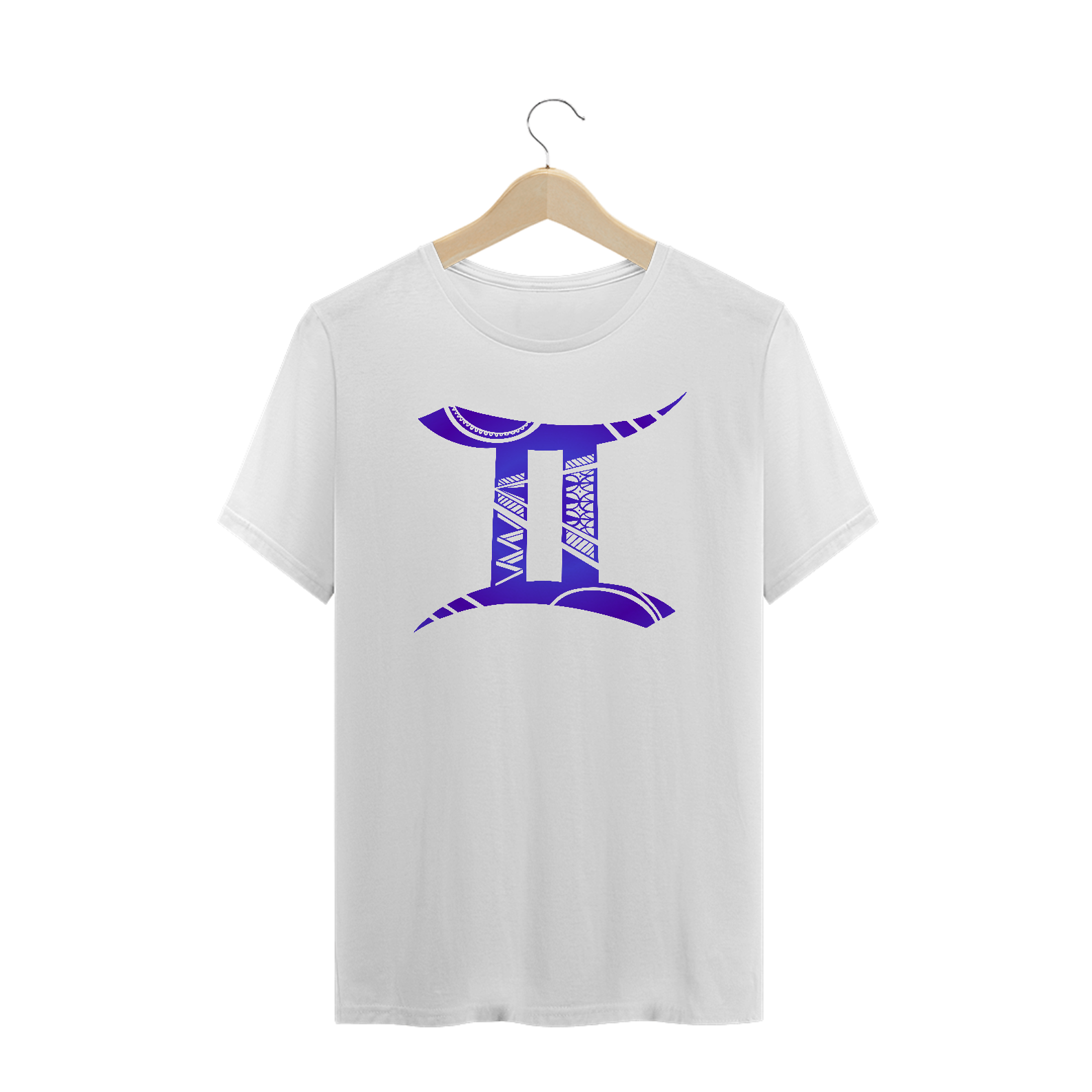 Nome do produto: CAMISETA UNISSEX PLUS SIZE - SÍMBOLO SIGNO GÊMEOS