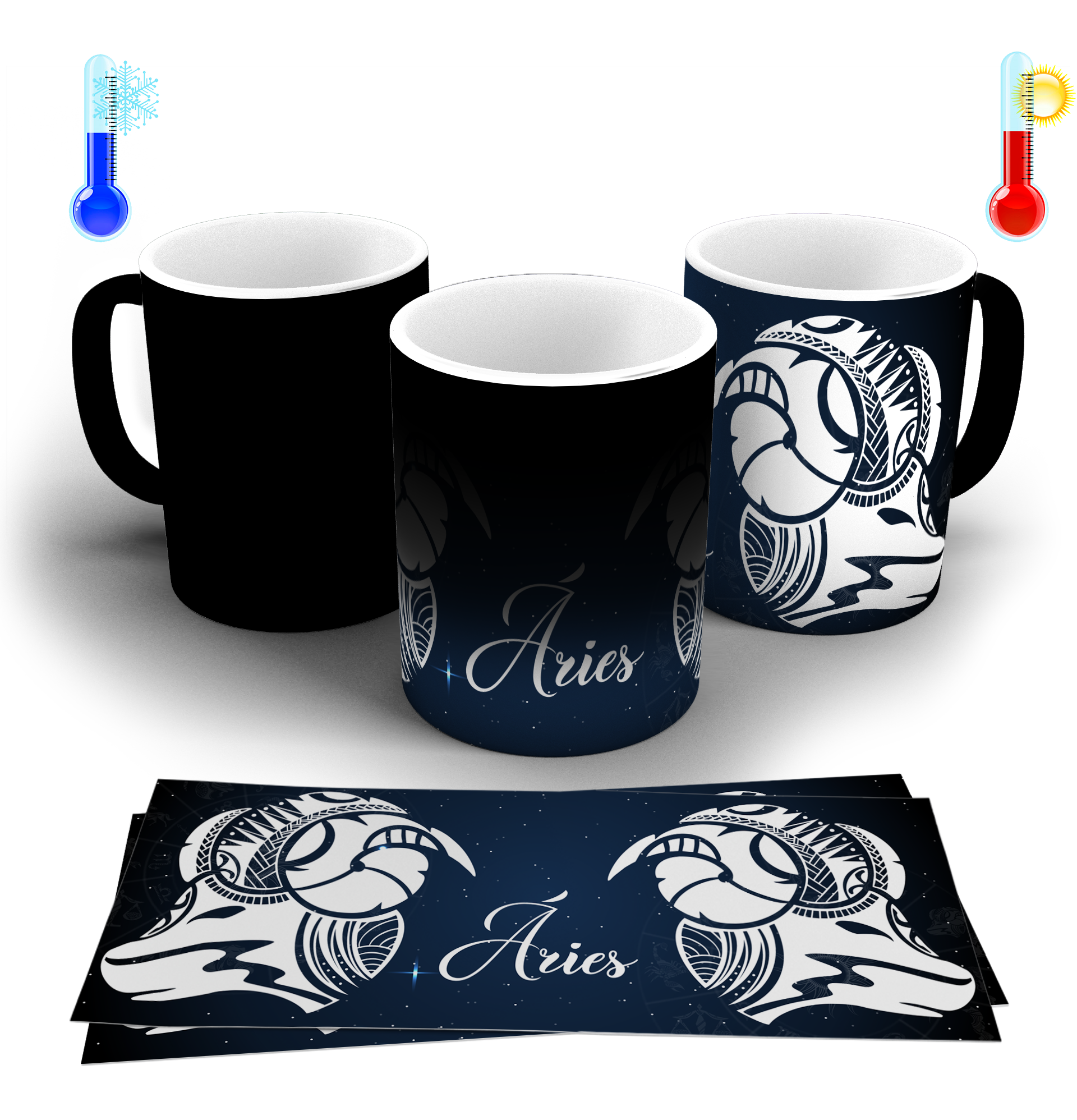 Nome do produto: CANECA MÁGICA - SIGNO ÁRIES