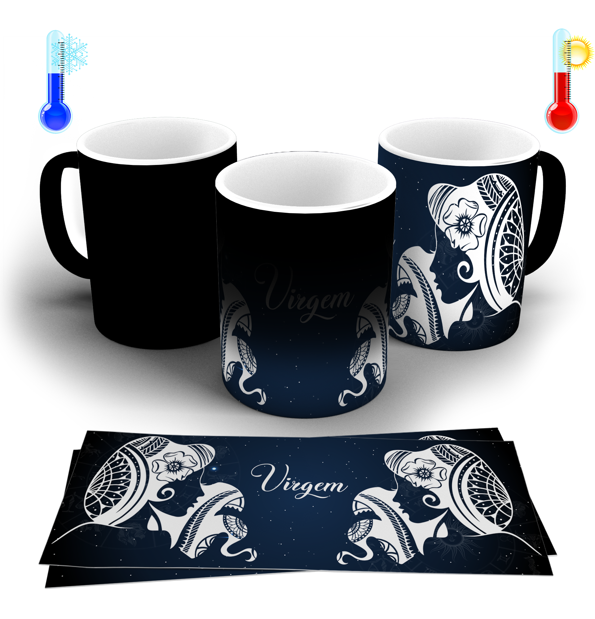 Nome do produto: CANECA MÁGICA - SIGNO VIRGEM