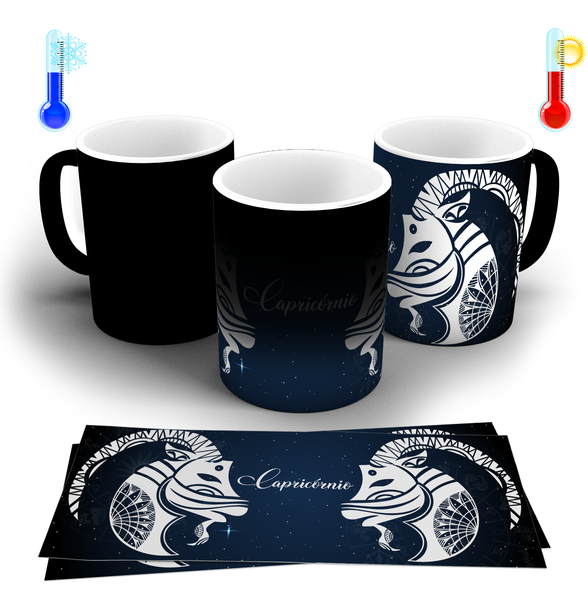 Nome do produto: CANECA MÁGICA - SIGNO CAPRICÓRNIO