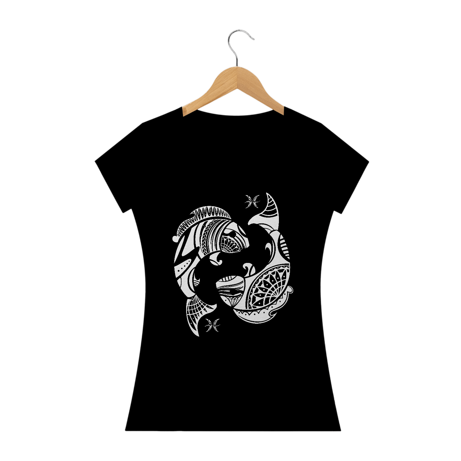 Nome do produto: CAMISETA FEMININA - SIGNO PEIXES