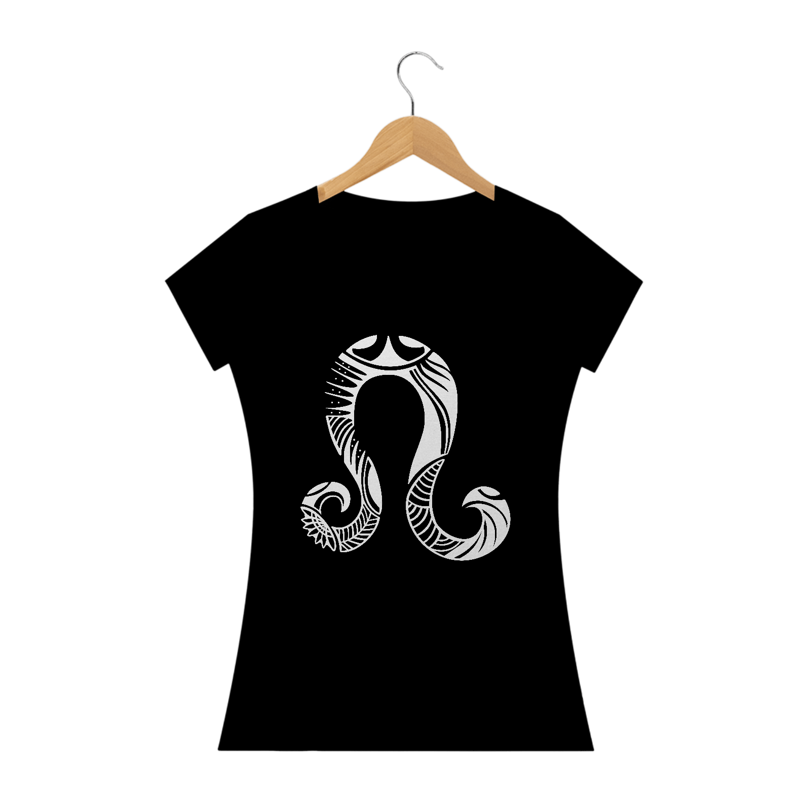 Nome do produto: CAMISETA FEMININA - SÍMBOLO SIGNO LEÃO