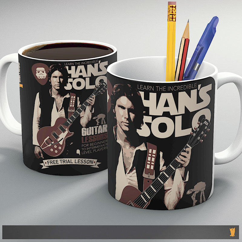 Nome do produto: CANECA SIAMESE HAN SOLO GUITAR