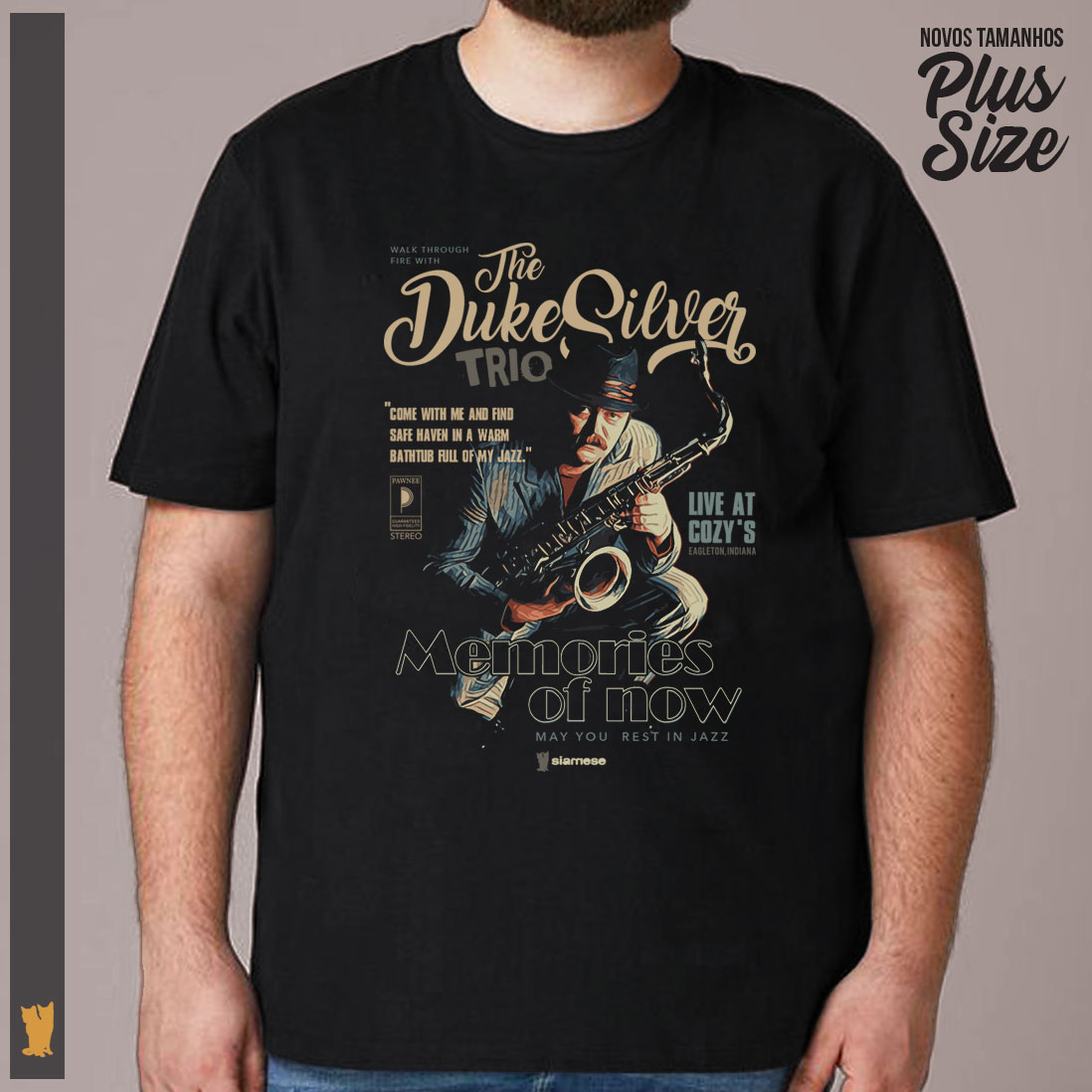 SIAMESE PLUS SIZE RON SWANSON DUKE SILVER TRIO