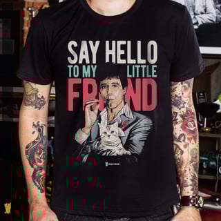 SIAMESE SCARFACE SAY HELLO TO MY LITTLE FRIEND