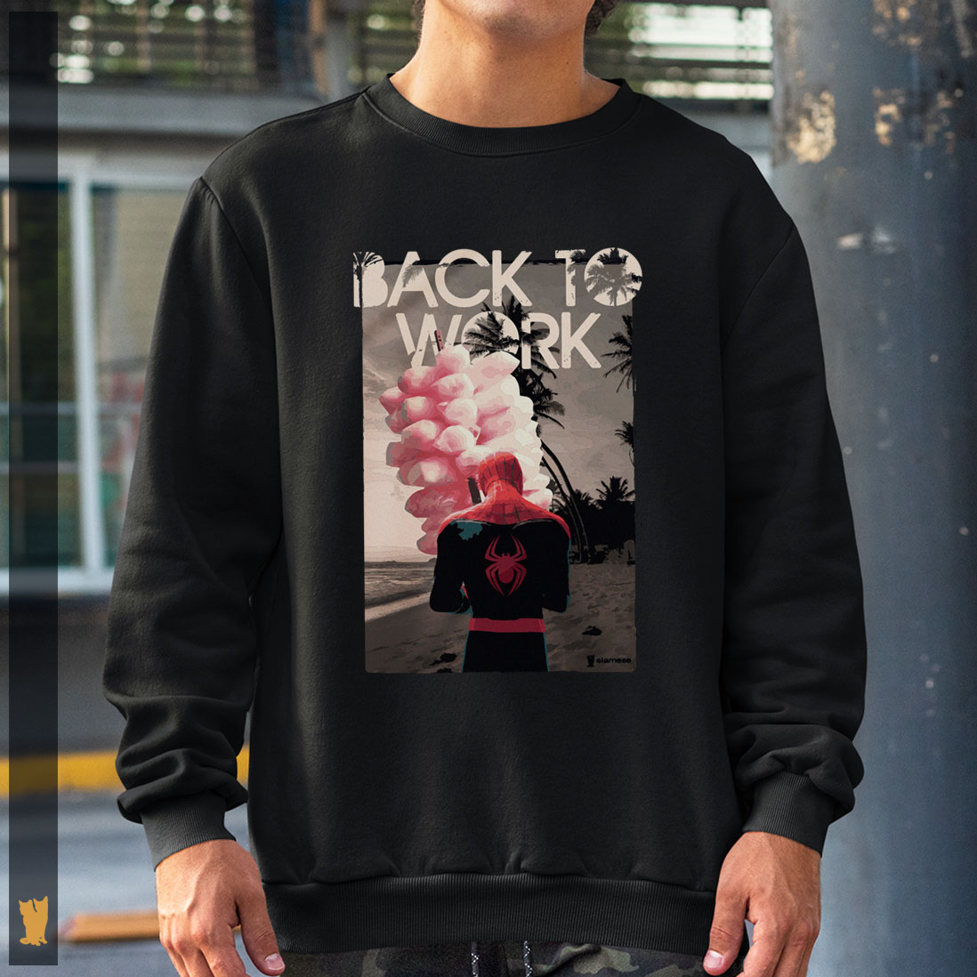 Nome do produto: MOLETOM HOMEM ARANHA BACK TO WORK