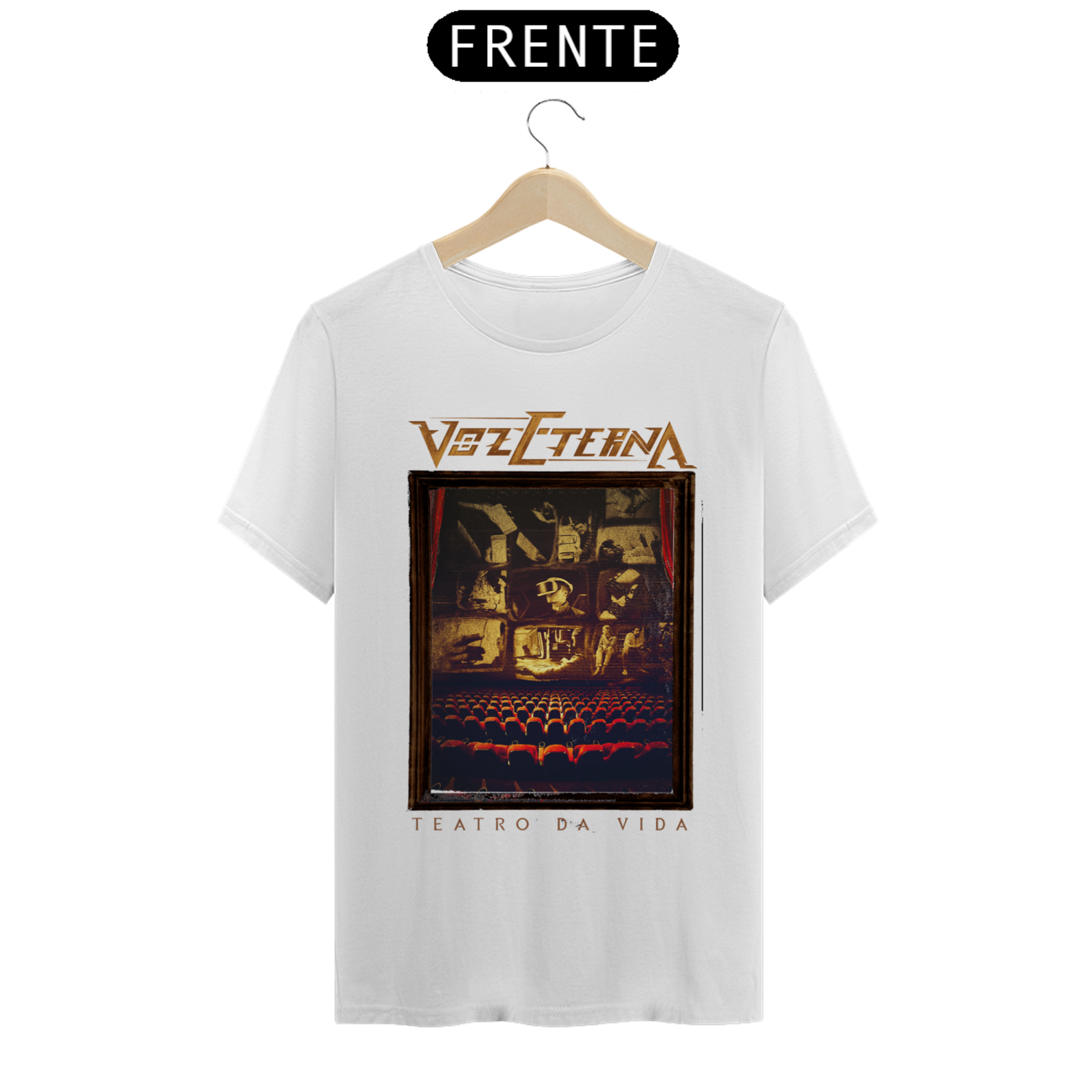 Nome do produto: Camiseta Voz Eterna Teatro da Vida Clara