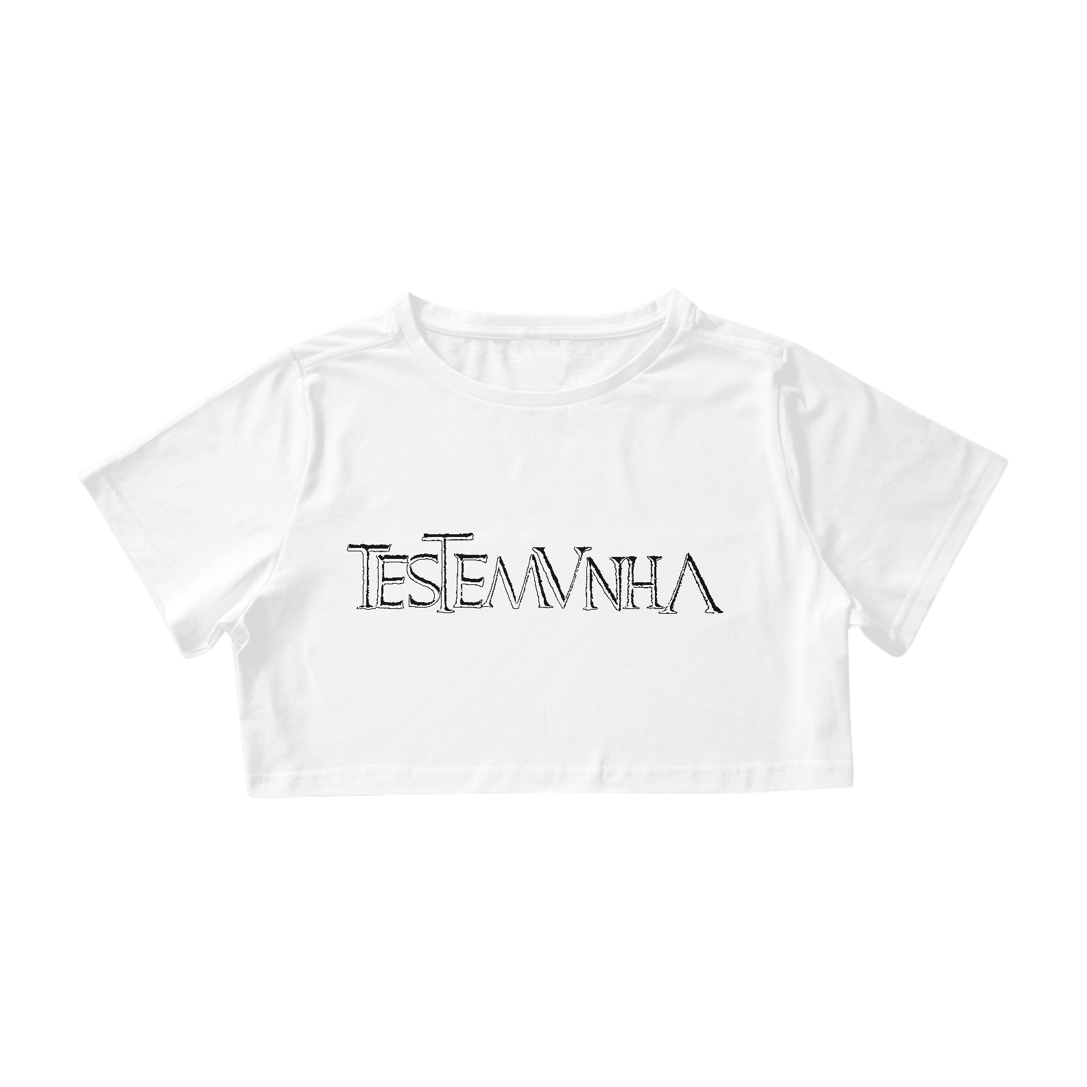 Nome do produto: Top Cropped Testemunha Básico escuro