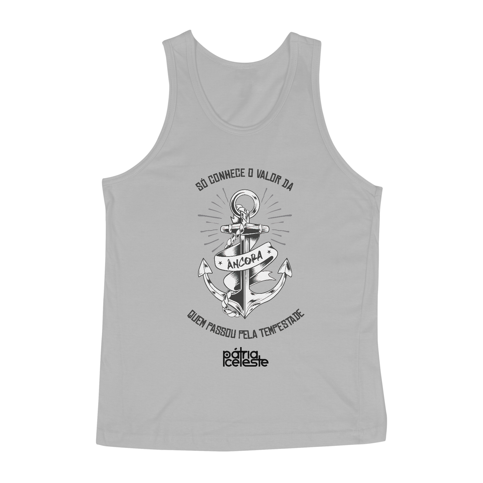 Nome do produto: Regata Pátria Celeste Valor da Âncora (clara)