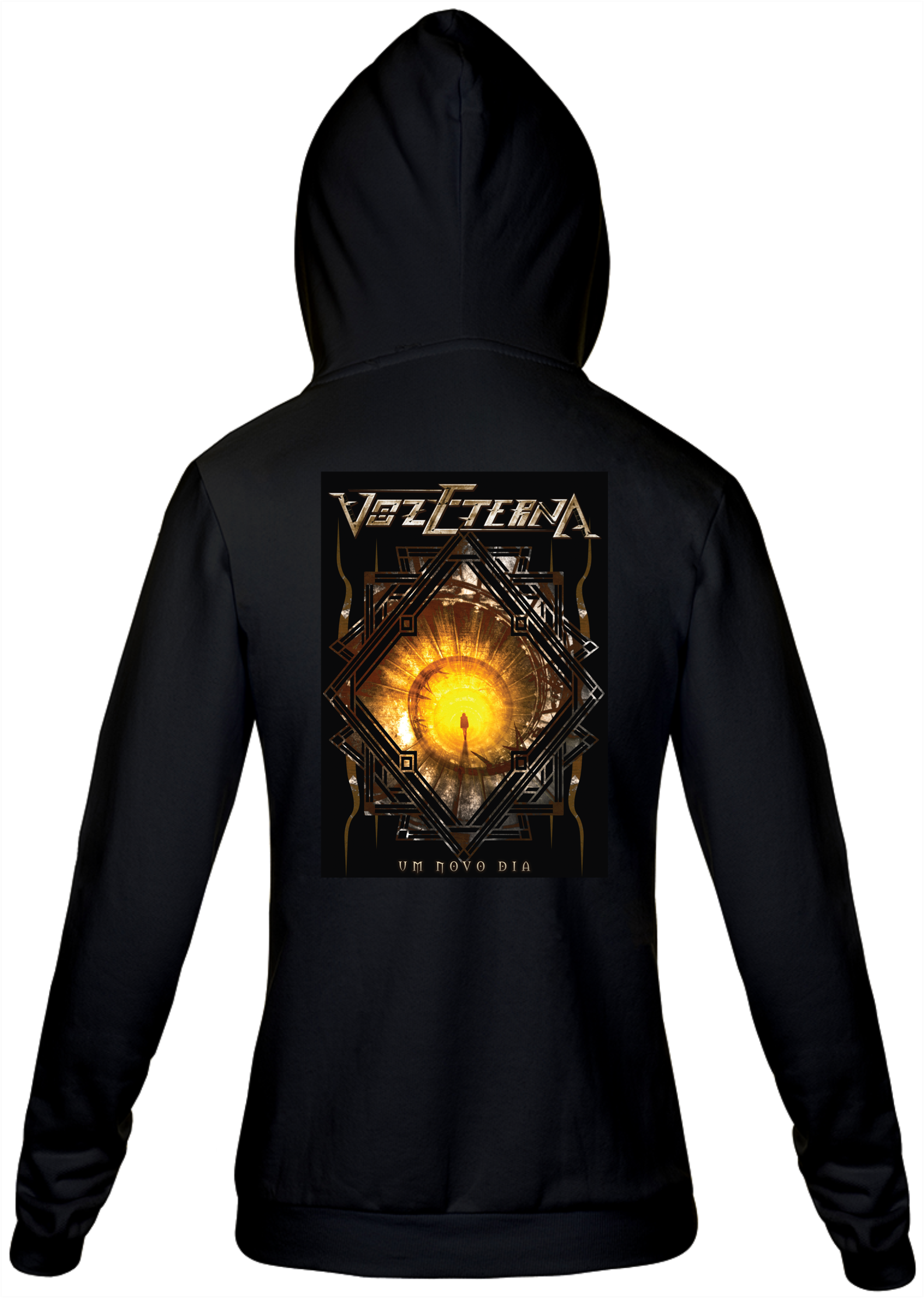 Nome do produto: Moletom Zíper Voz Eterna Um Novo Dia