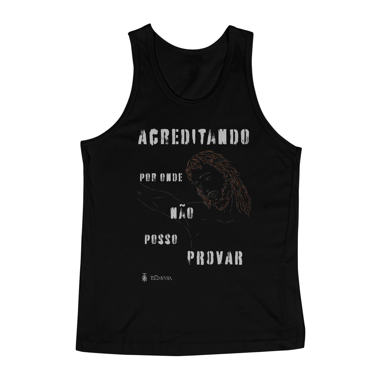 Nome do produto: Regata Acreditando (escura)