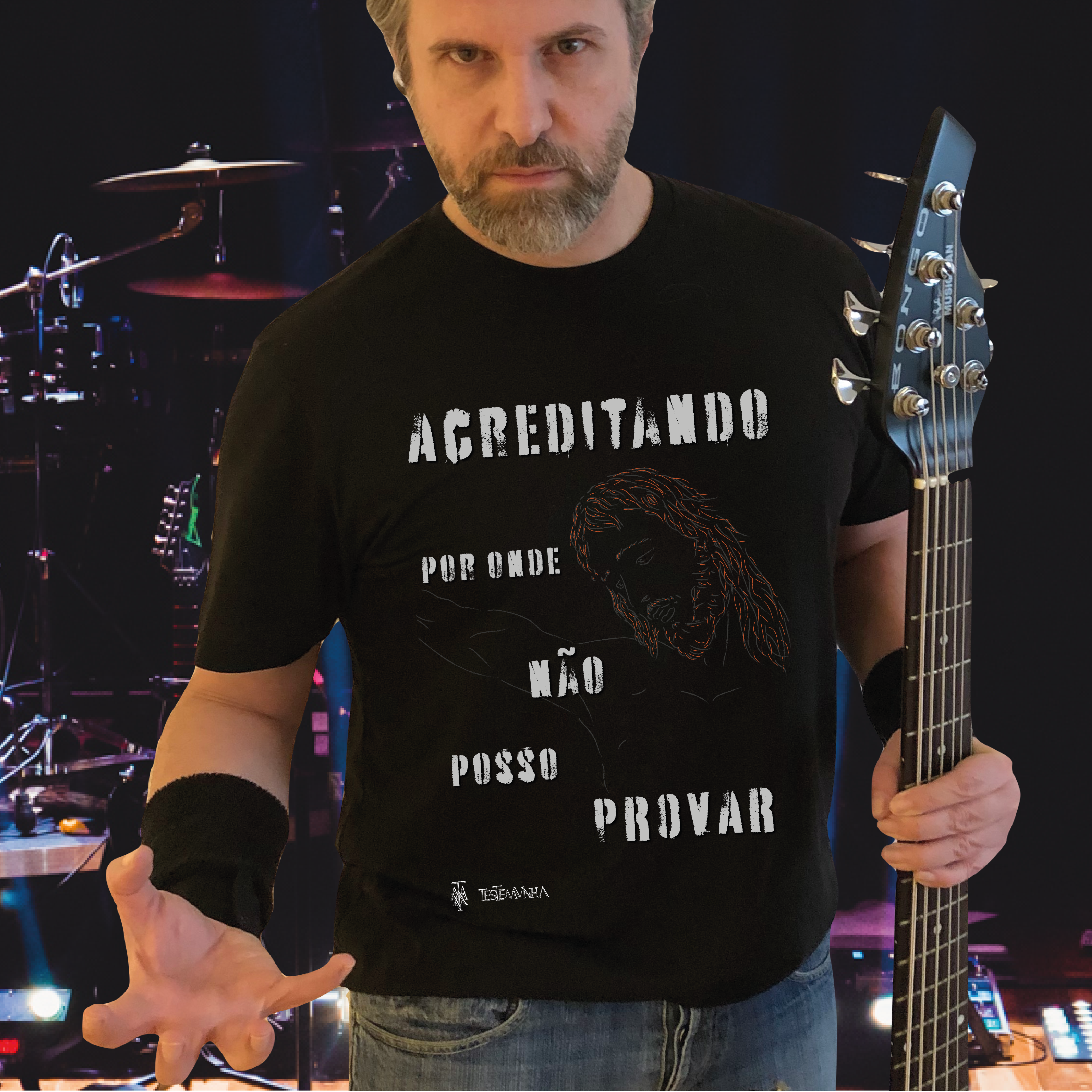 Nome do produto: Camiseta Acreditando (escura)