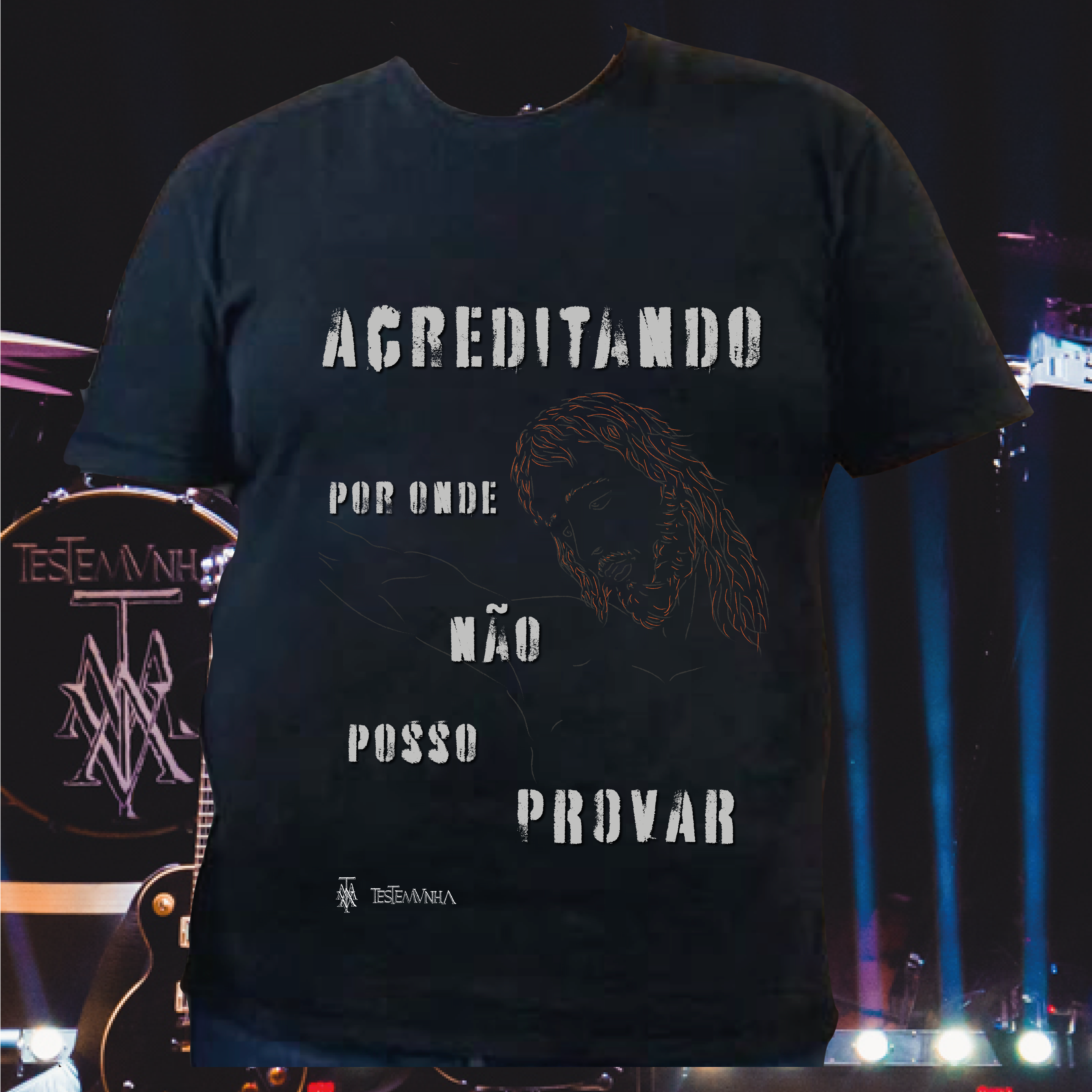 Nome do produto: Camiseta Plus Size Acreditando (escura)