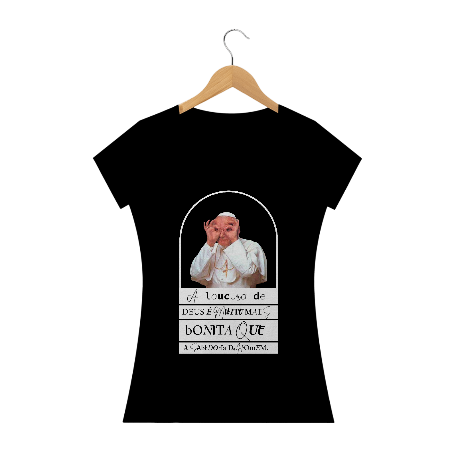 Baby Long Preta Loucura de Deus | Quality