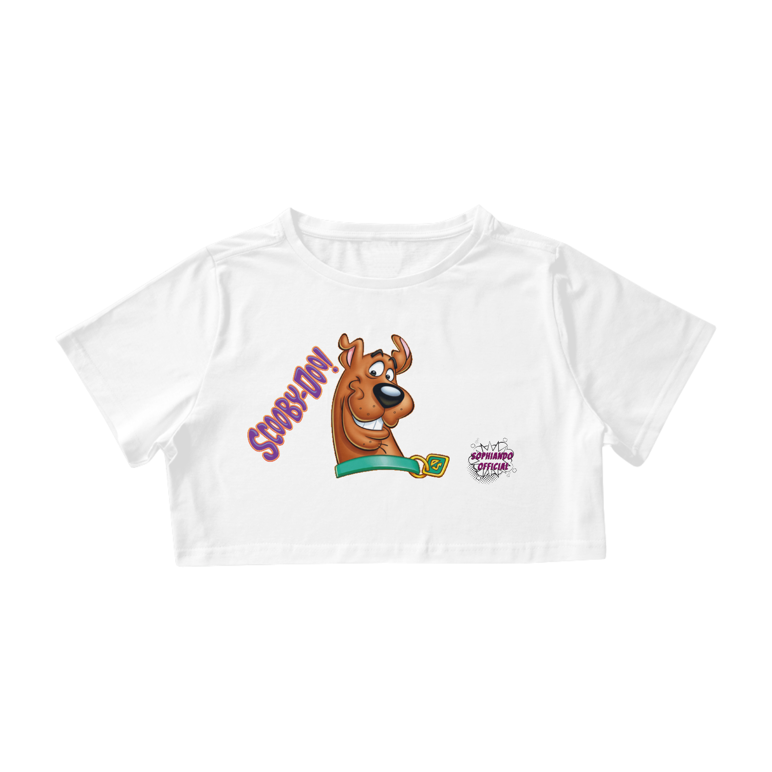 Nome do produto: Scoob-Doo! Camisa Cropped Feminino