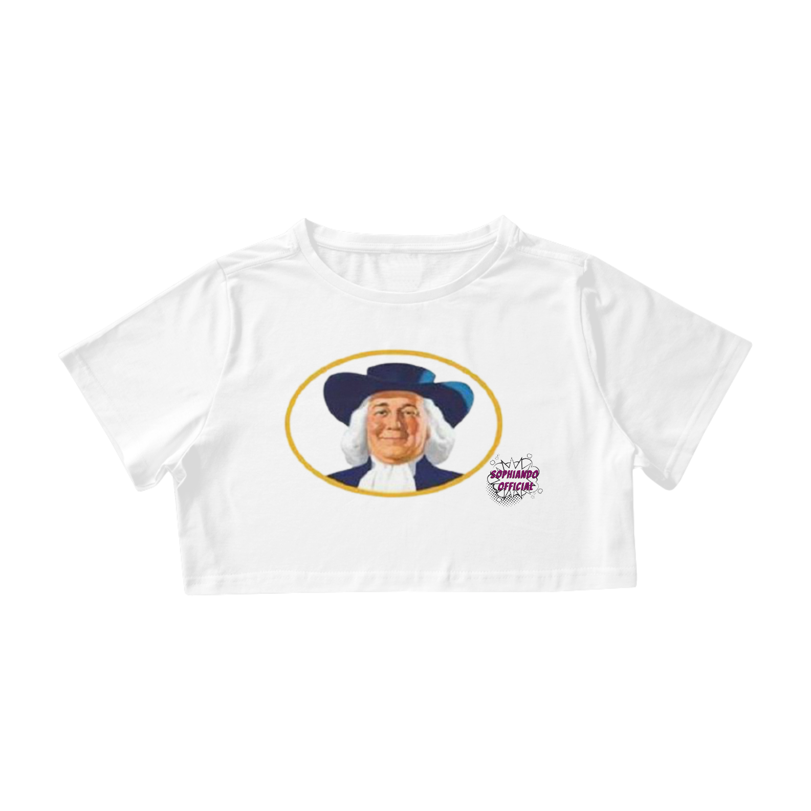 Nome do produto: Quaker! Camisa Cropped Feminina