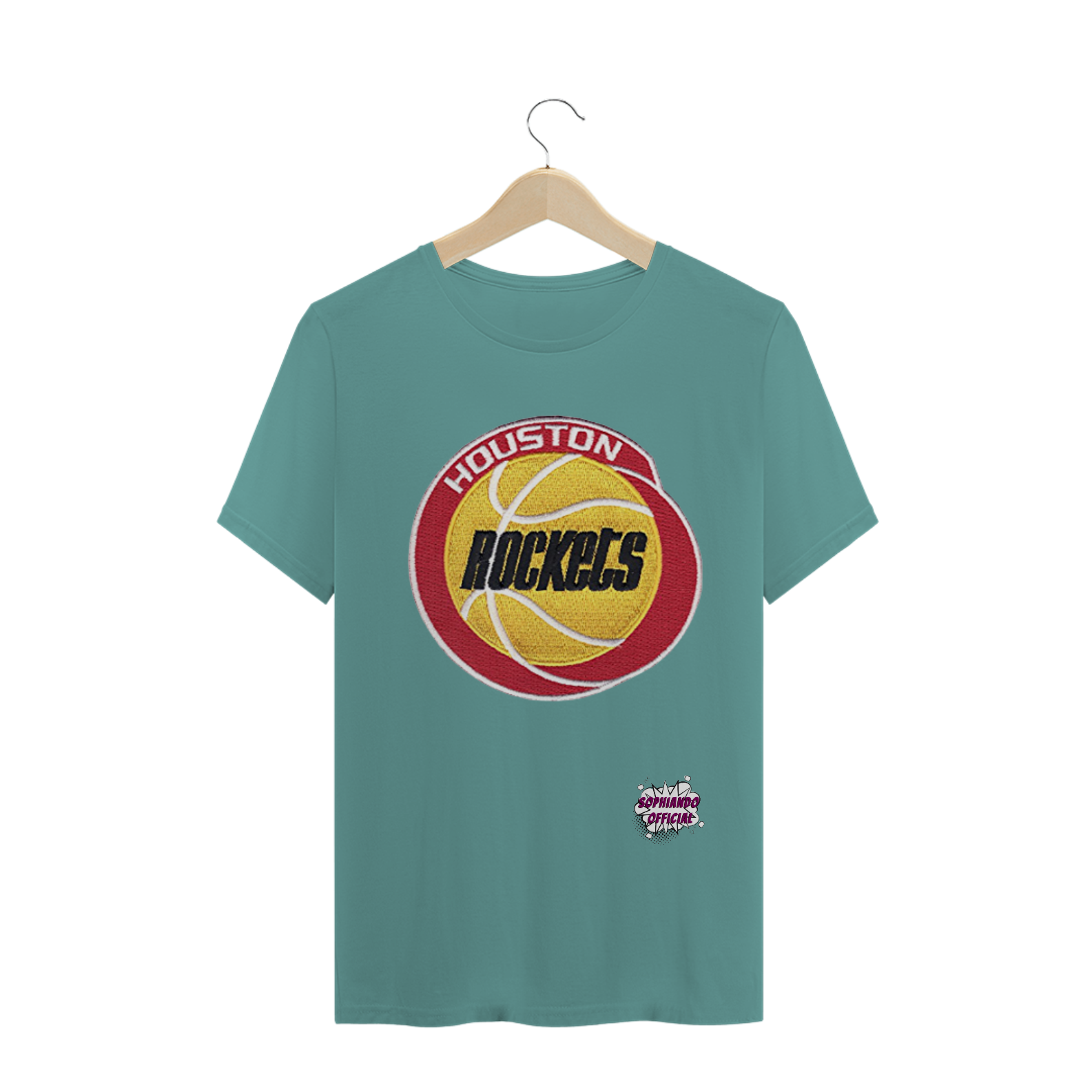 Nome do produto: Hoston Rockets! Camisa Masculina Estonada