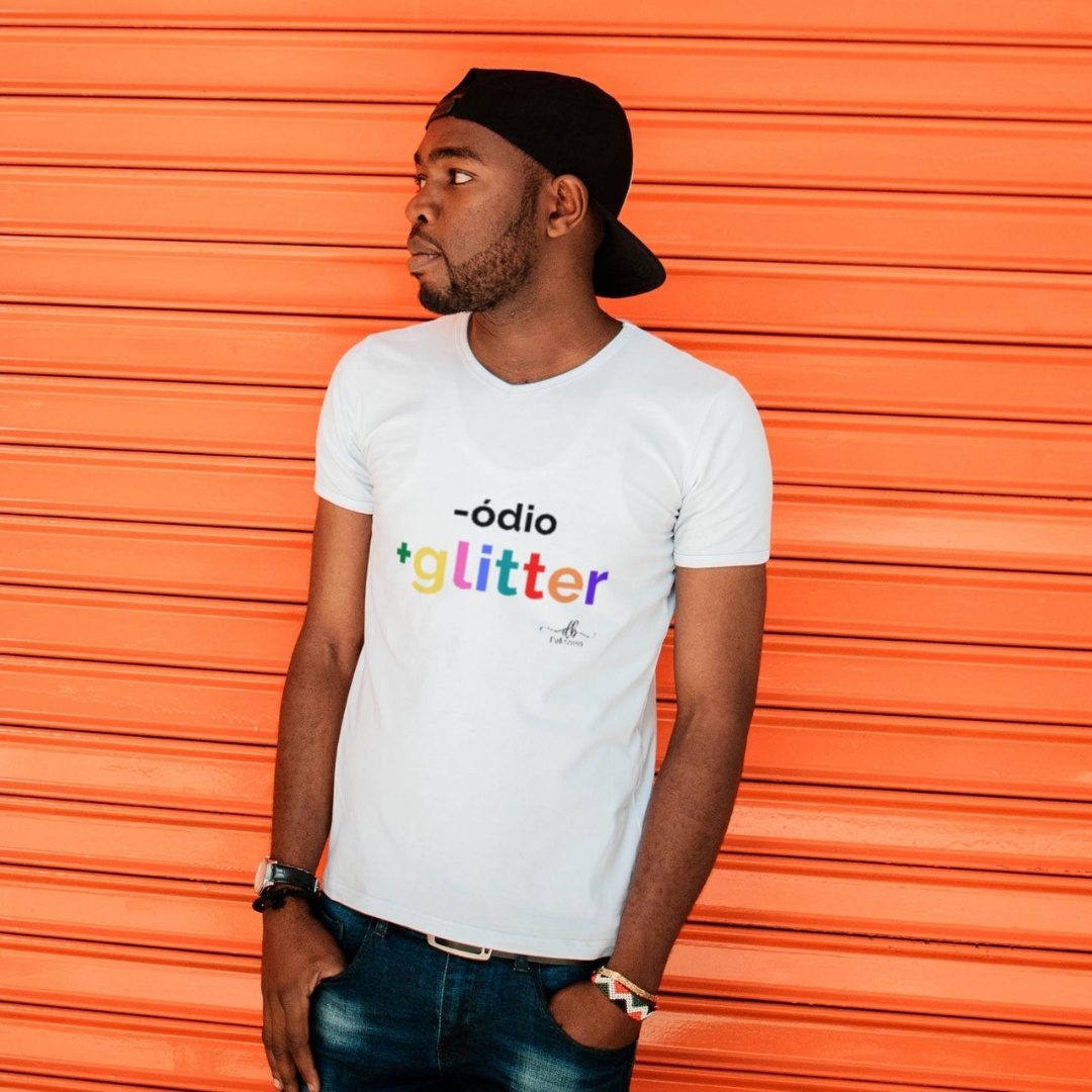 Nome do produto: Menos ódio mais Glitter (Camiseta quality) LP