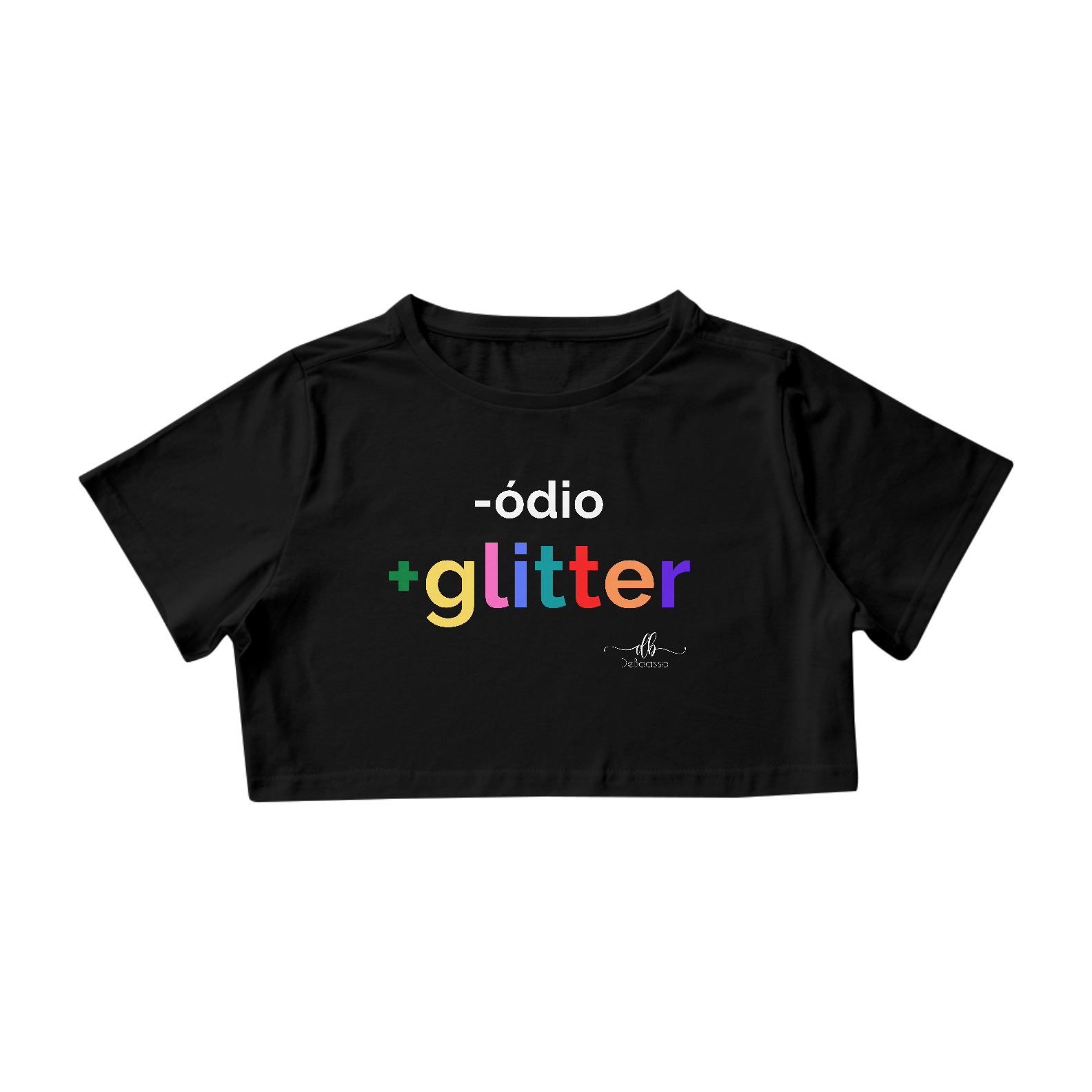 Nome do produto: Menos ódio mais Glitter (Croped) LB