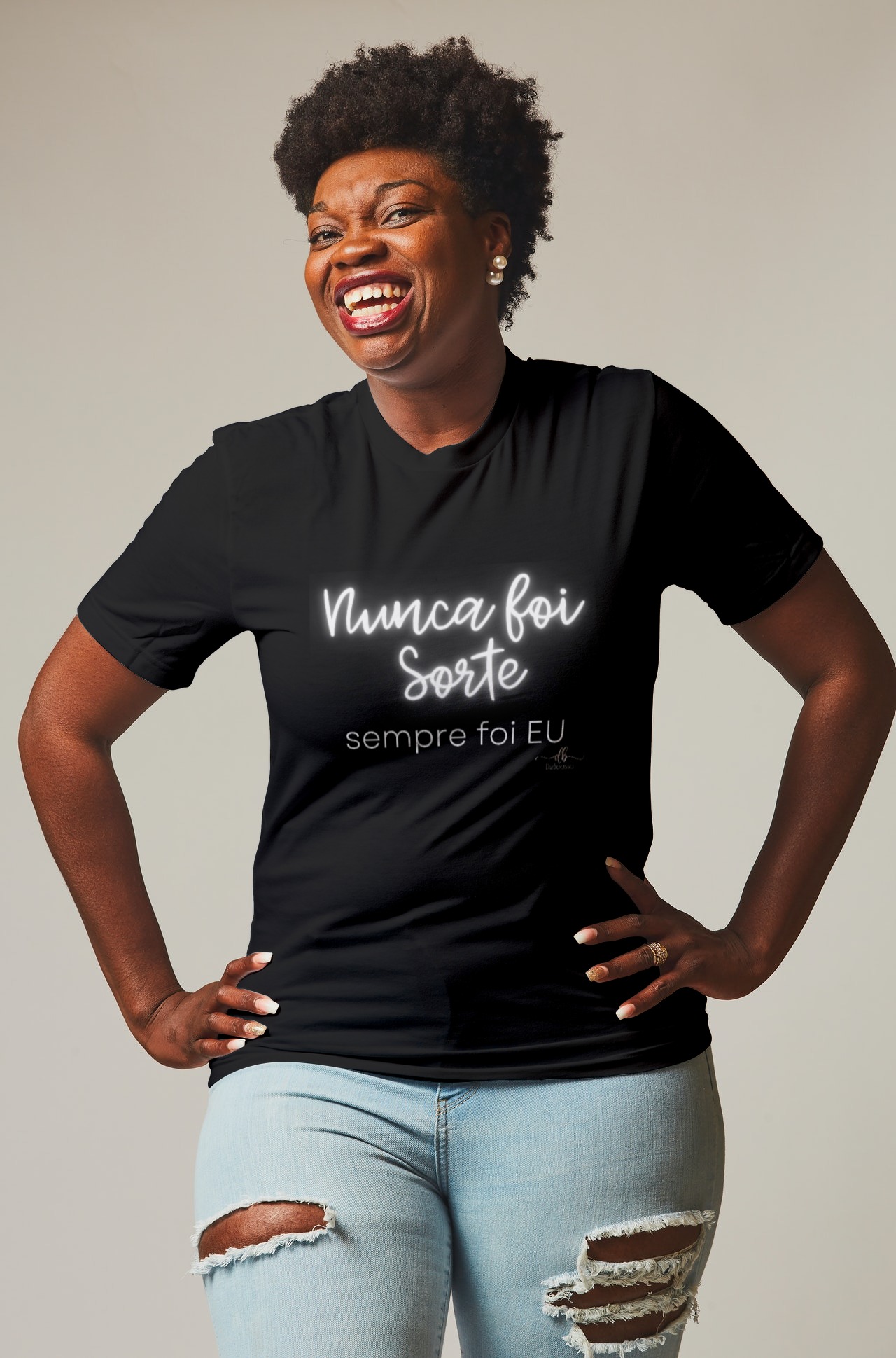 Nome do produto: Nunca foi sorte sempre foi eu. (Camiseta quality) LB