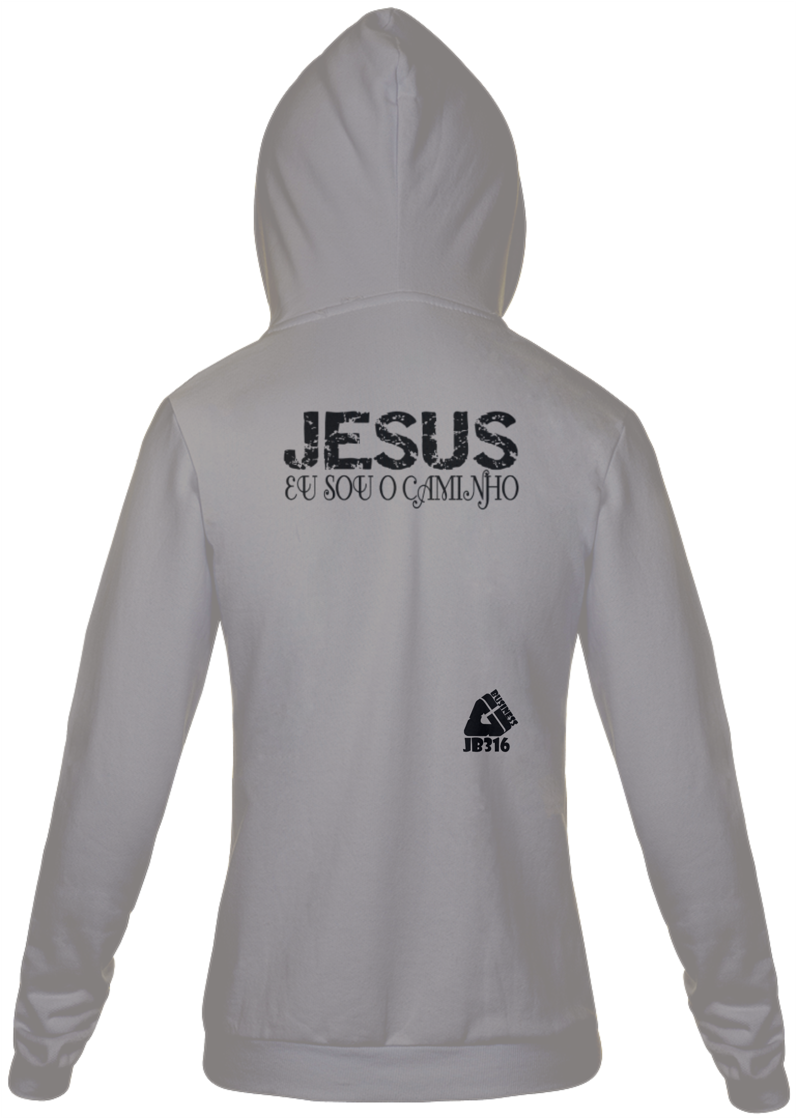 Nome do produto: Moletom Com Ziper Unissex  (Eu Sou)