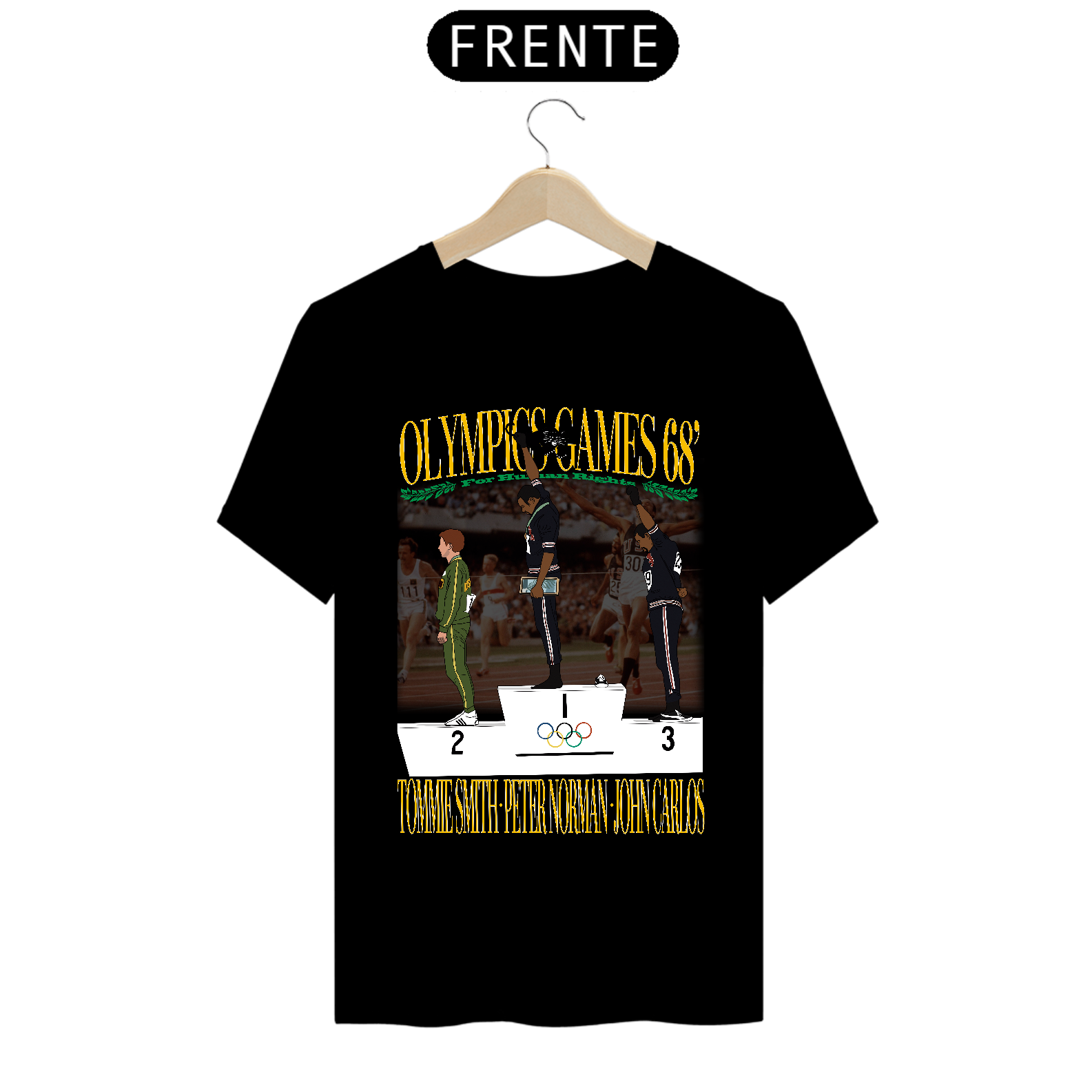 Nome do produto: Jogos Olimpicos 1968 - Tommie Smith, Peter Norman & John Carlos