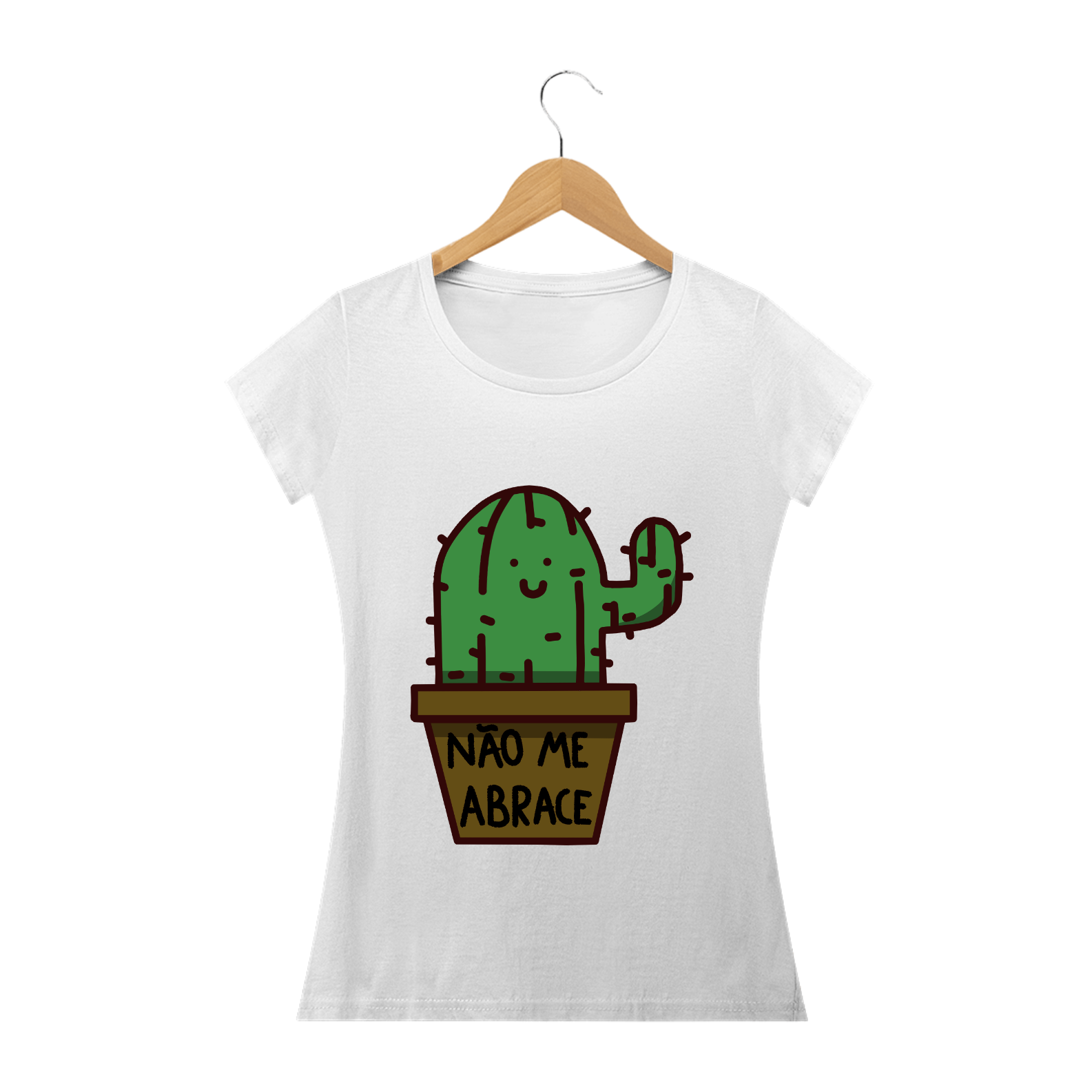 Nome do produto  Camiseta Cacto Antissocial Colorida Feminina