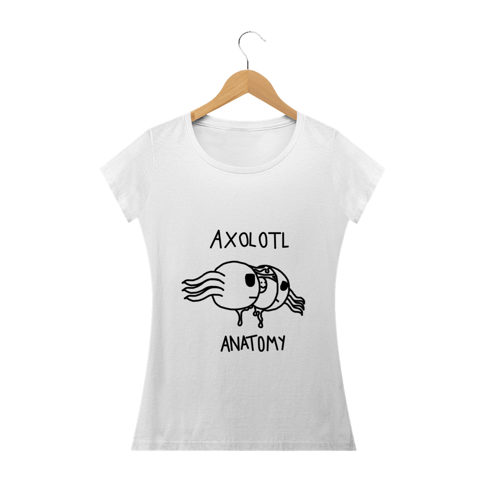 Nome do produto  Camiseta Axolotl Anatomy Feminina