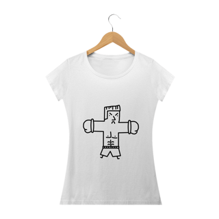 Camiseta Homem Briga Contorno Feminina