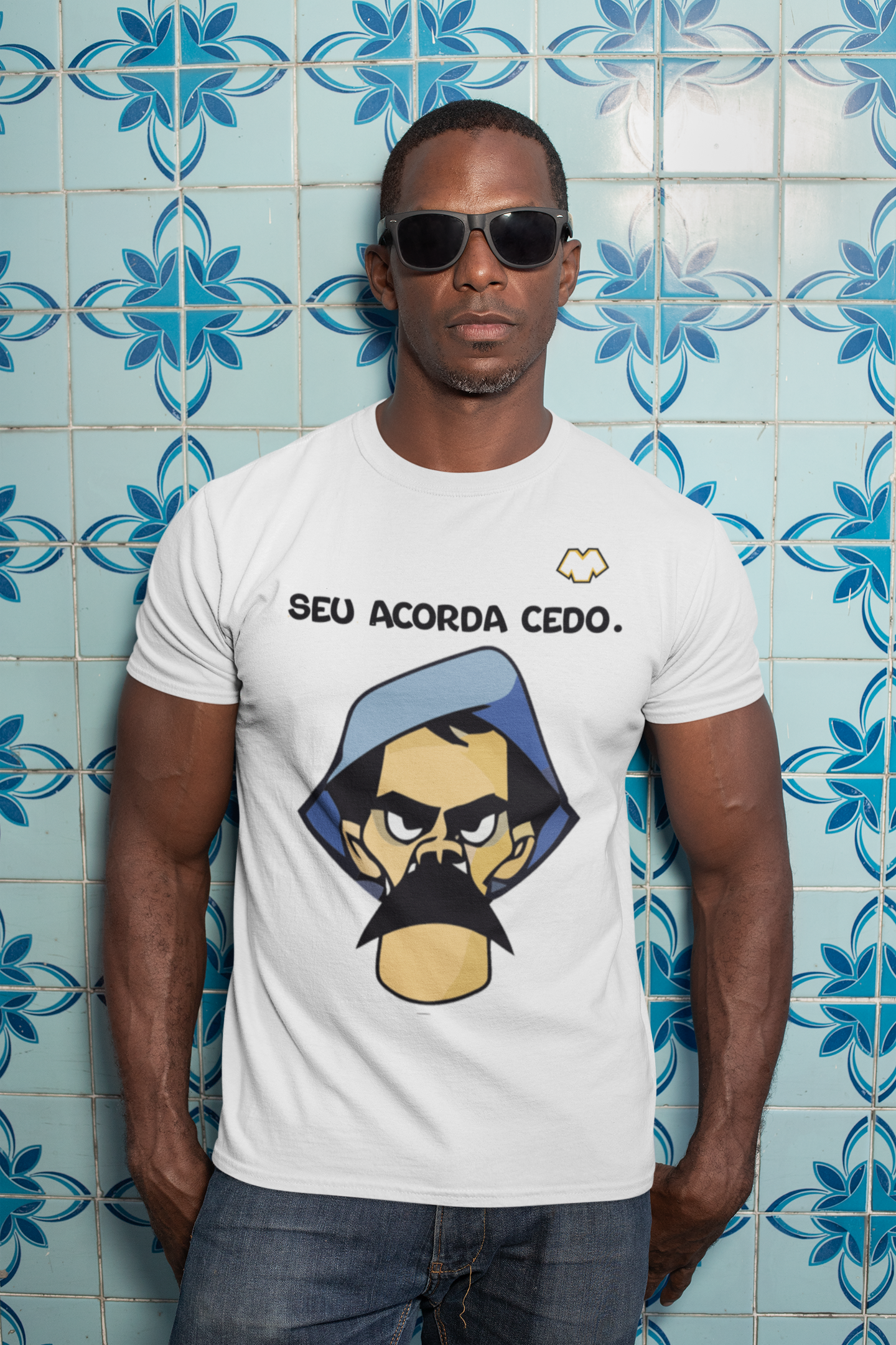 Nome do produto: T-SHIRT SEU ACORDA CEDO