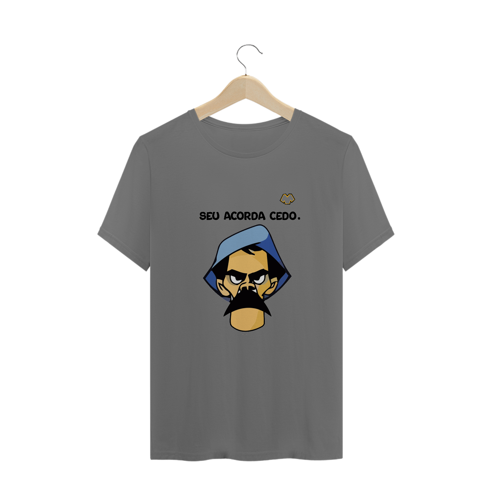 Nome do produto: T-SHIRT ESTONADA SEU ACORDA CEDO