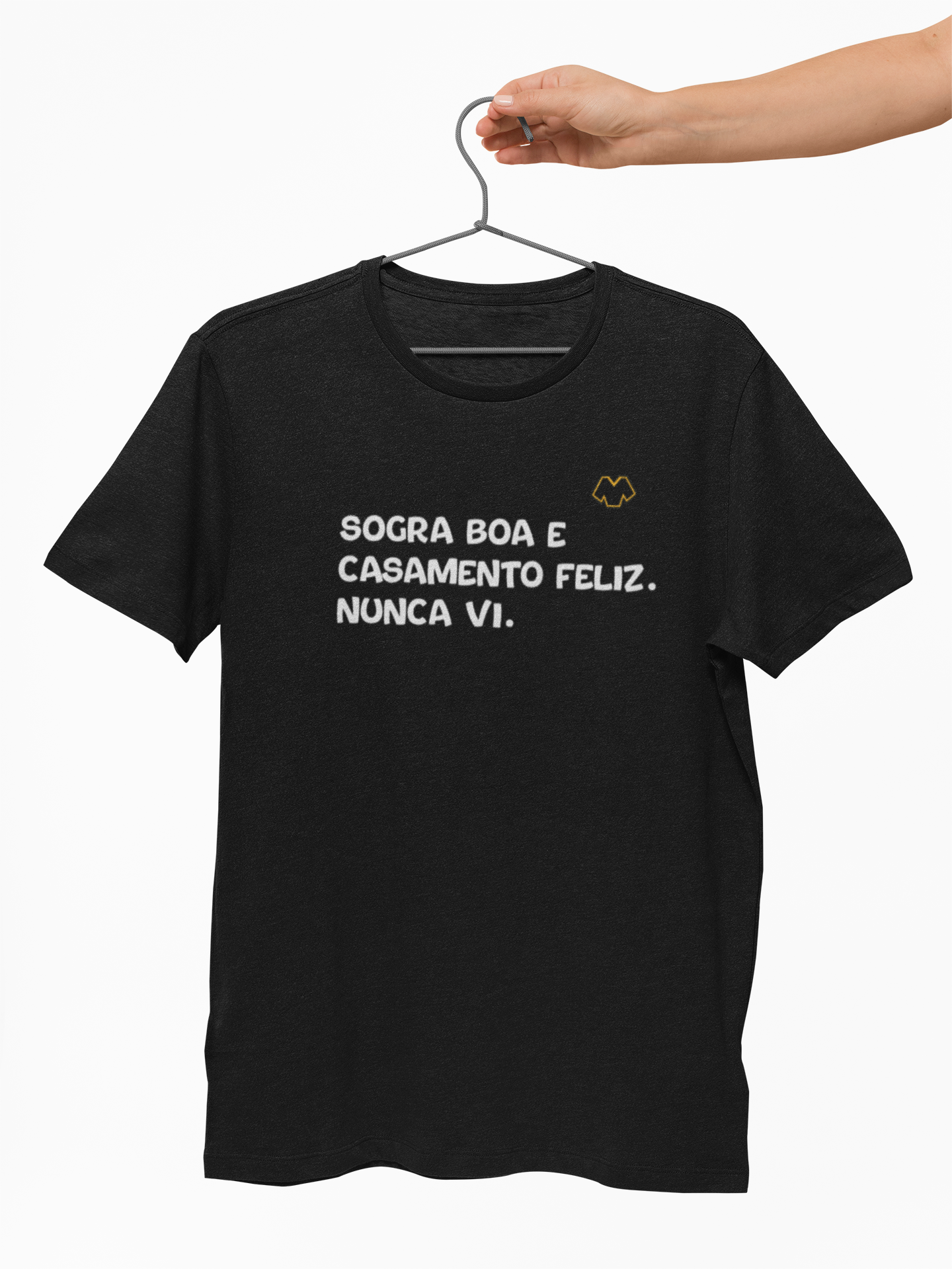Nome do produto: T-SHIRT PRETA - SOGRA BOA