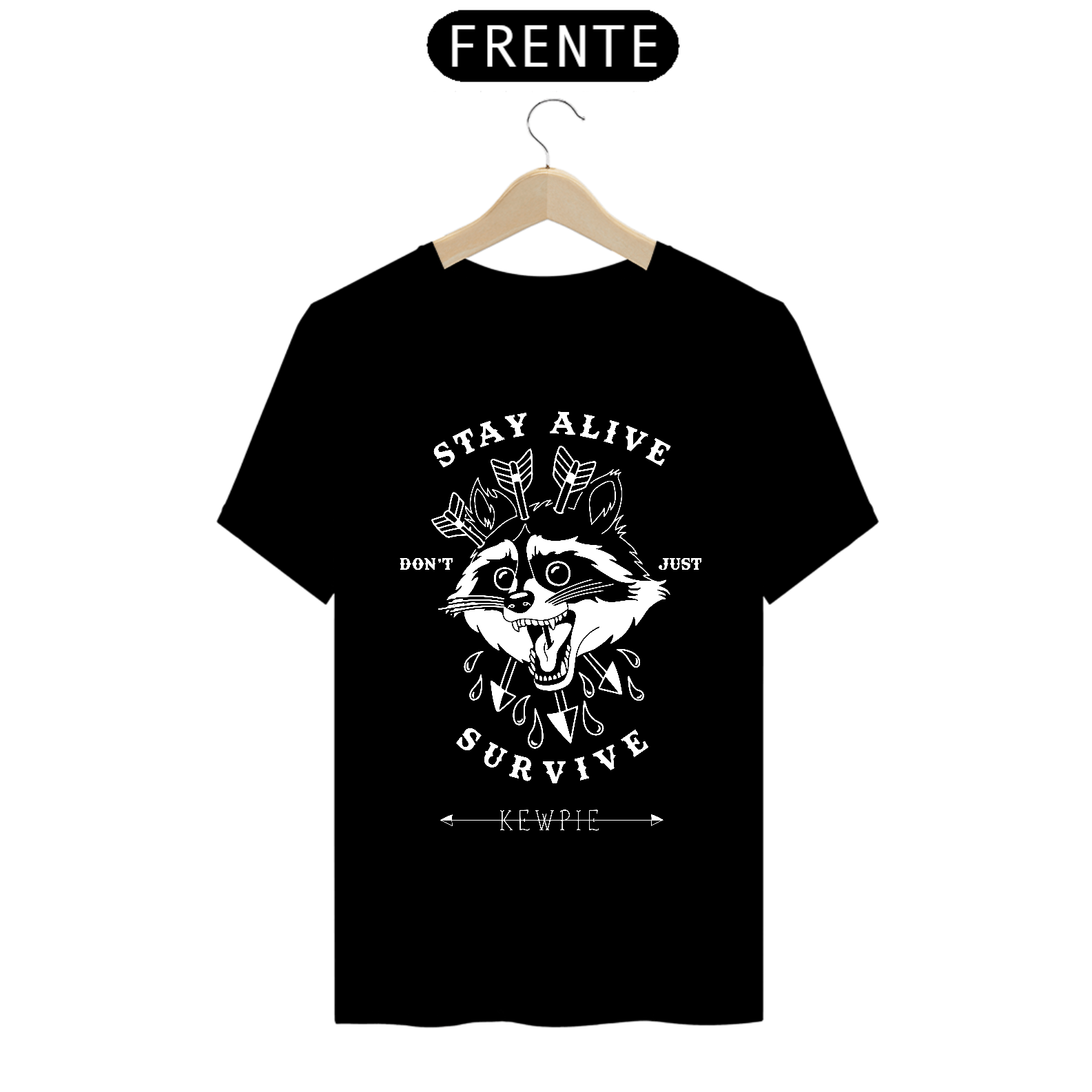 Nome do produto: Camiseta Guaxinim Stay Alive