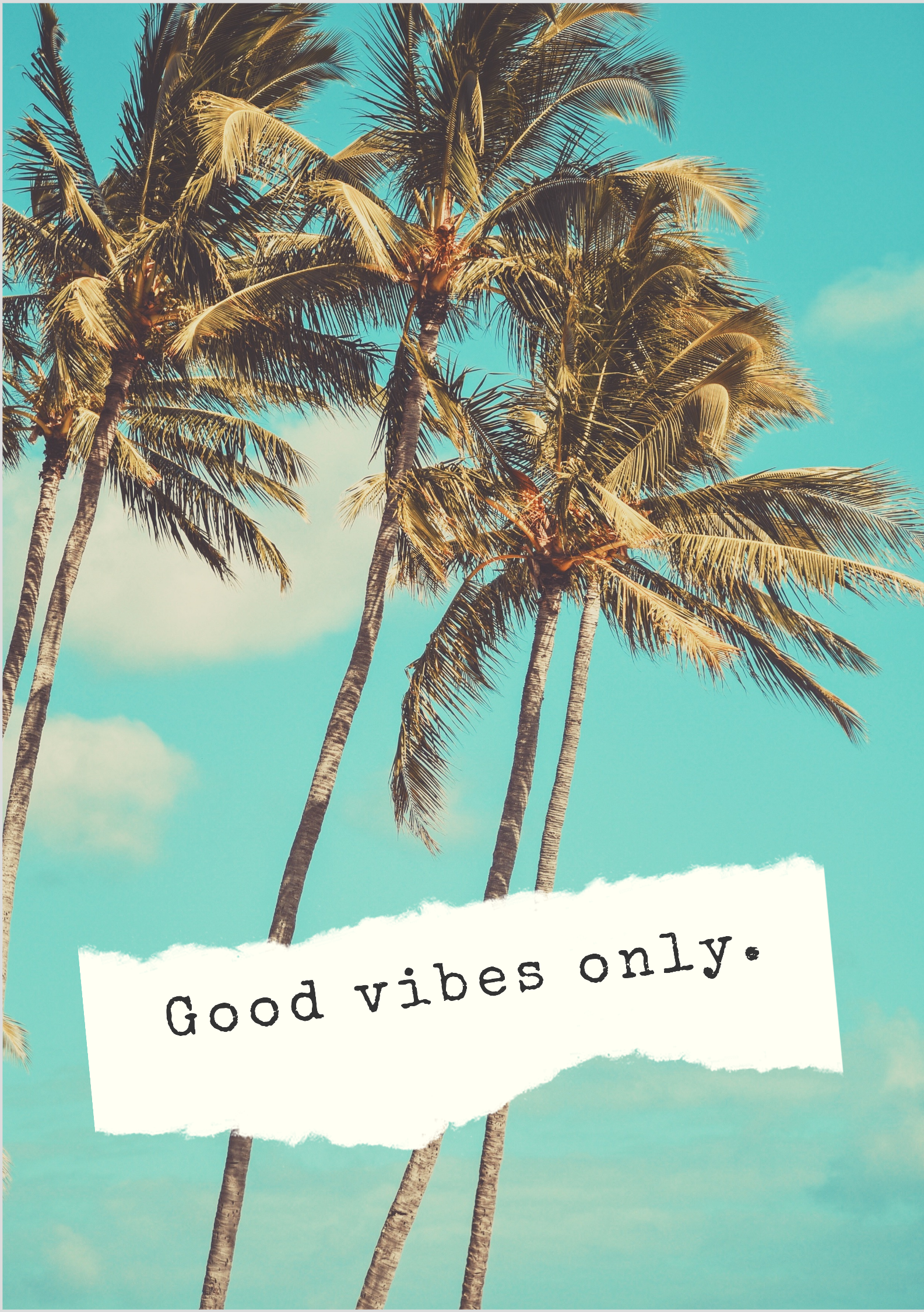 Nome do produto: {Pôster Bacana} Good Vibes Only :)