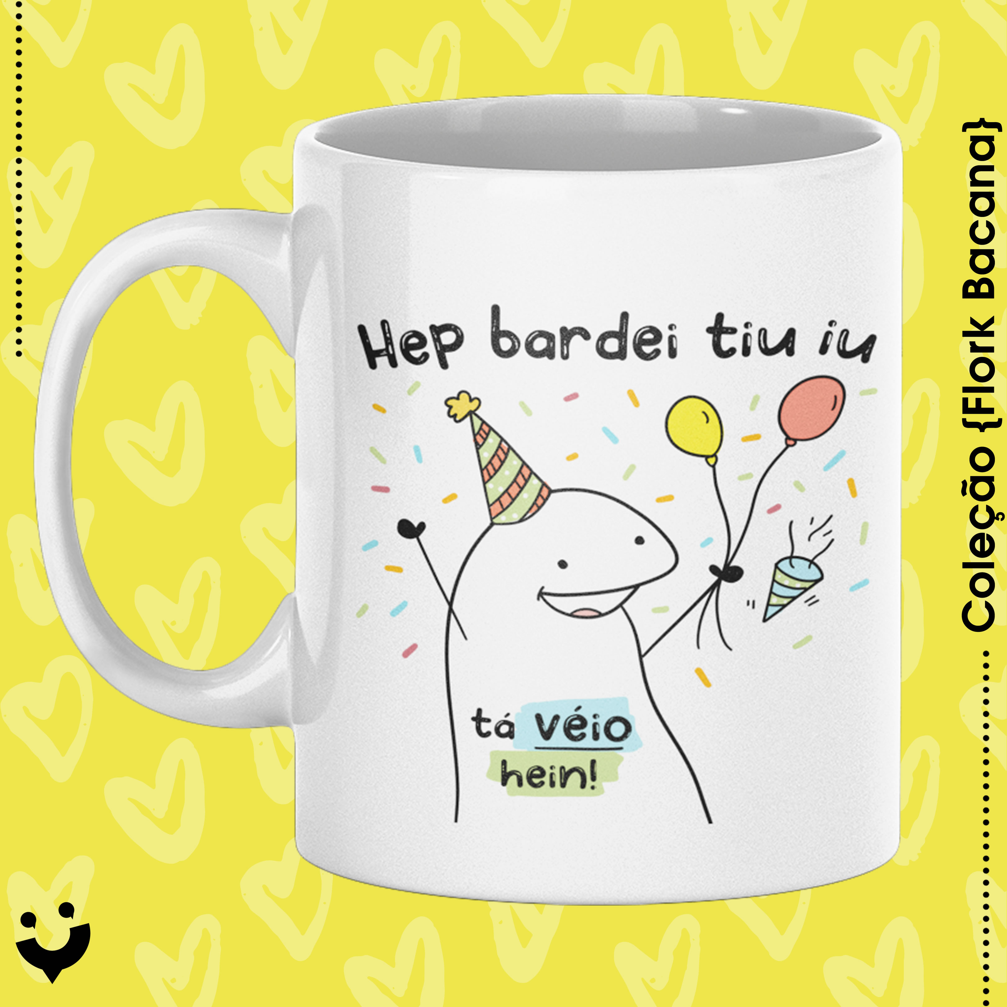 Nome do produto: {Coleção Flork Bacana} Caneca Tá véio hein!