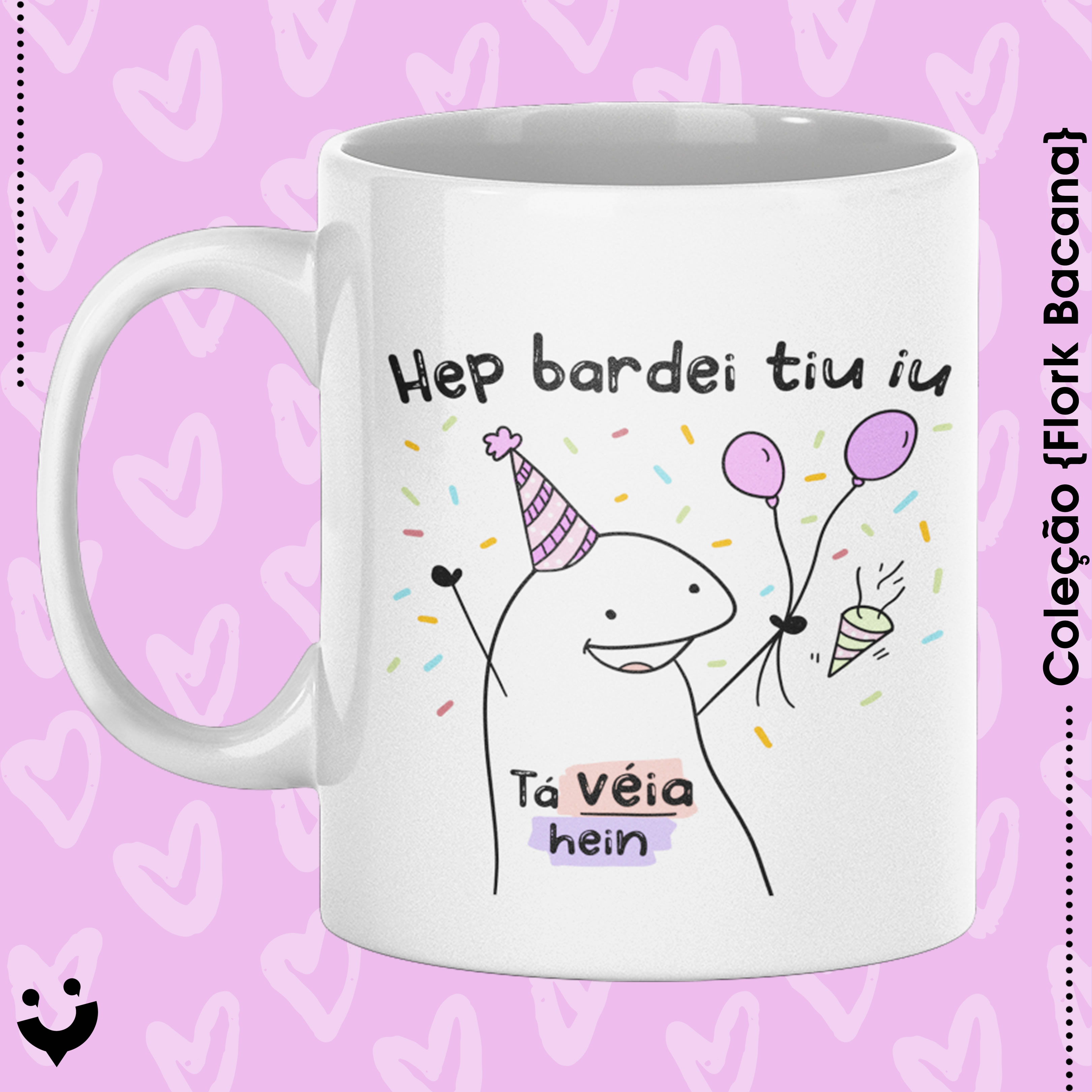 Nome do produto: {Coleção Flork Bacana} Caneca Tá véia hein!