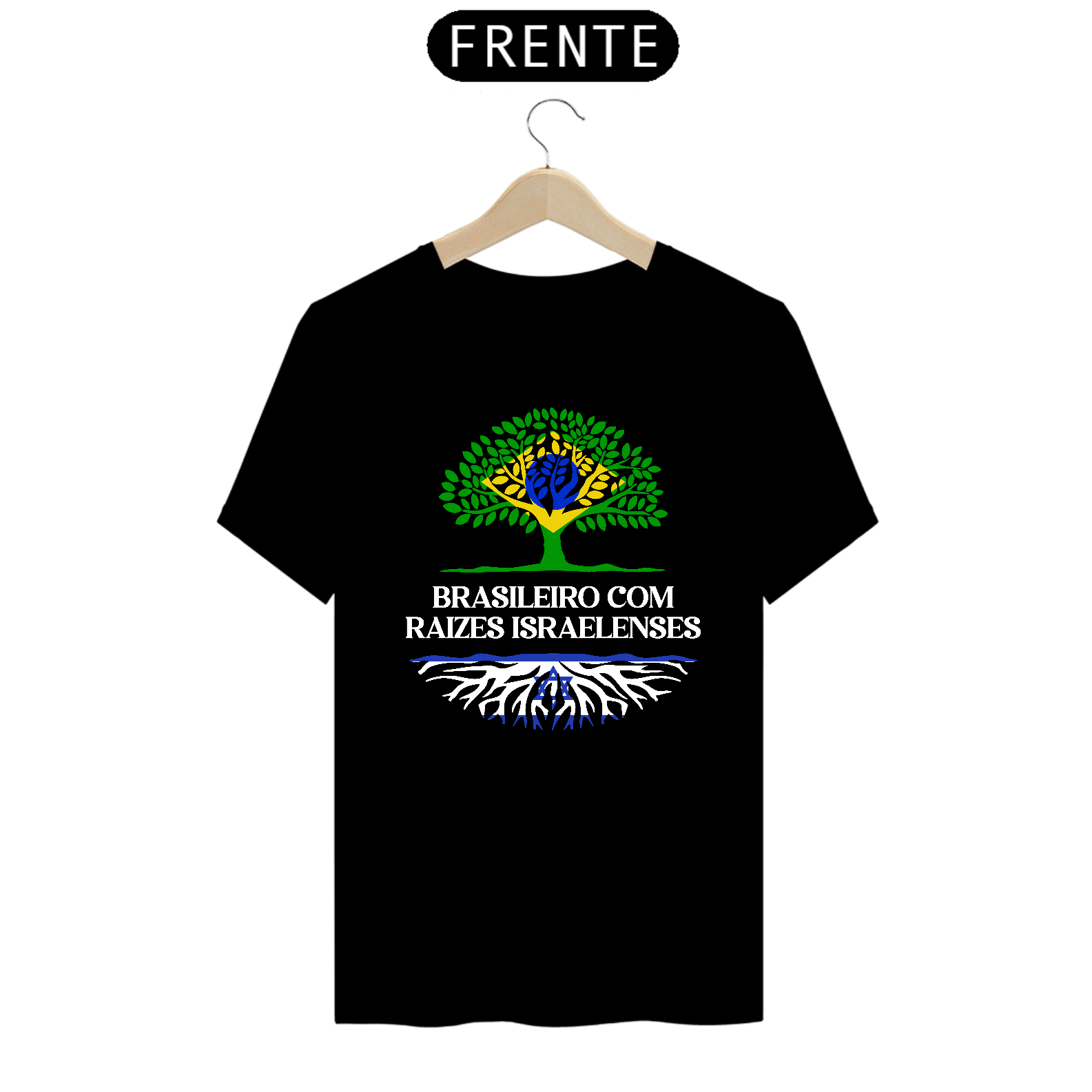 Nome do produto: Camisa - Brasileiro com raizes Israelenses