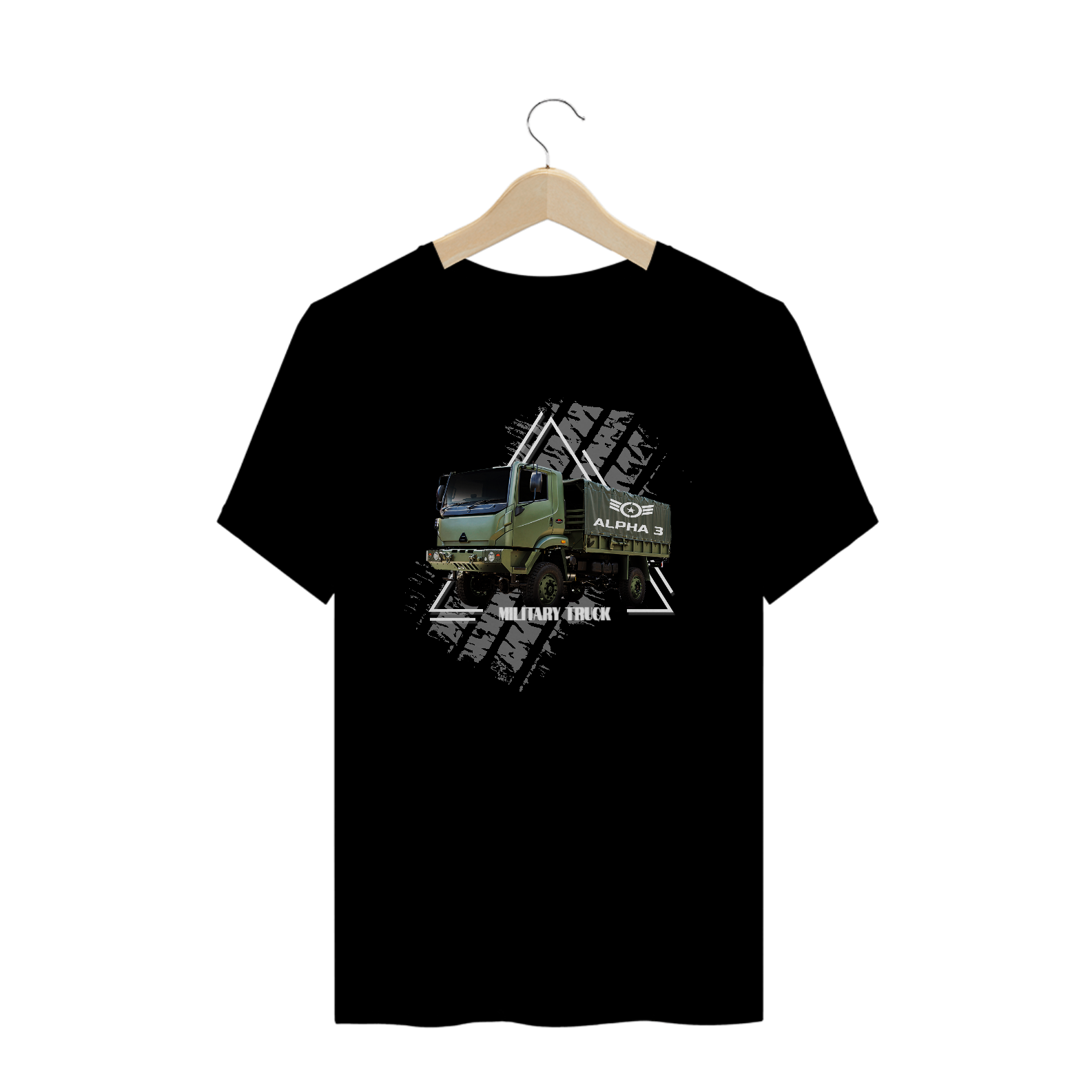 Nome do produto: Camisa - Military Truck - Camiseta Preta