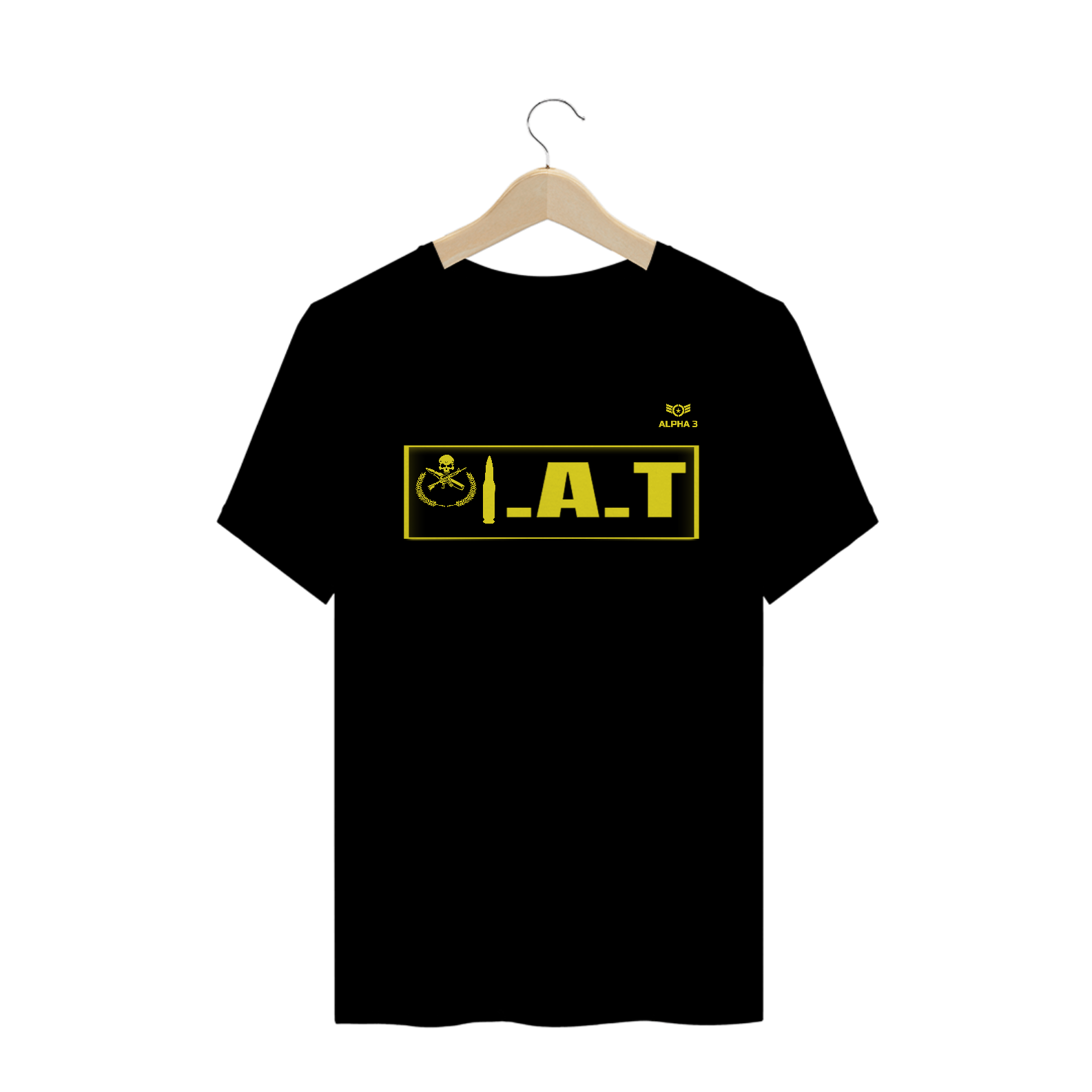 Nome do produto: Camiseta I.A.T Preta