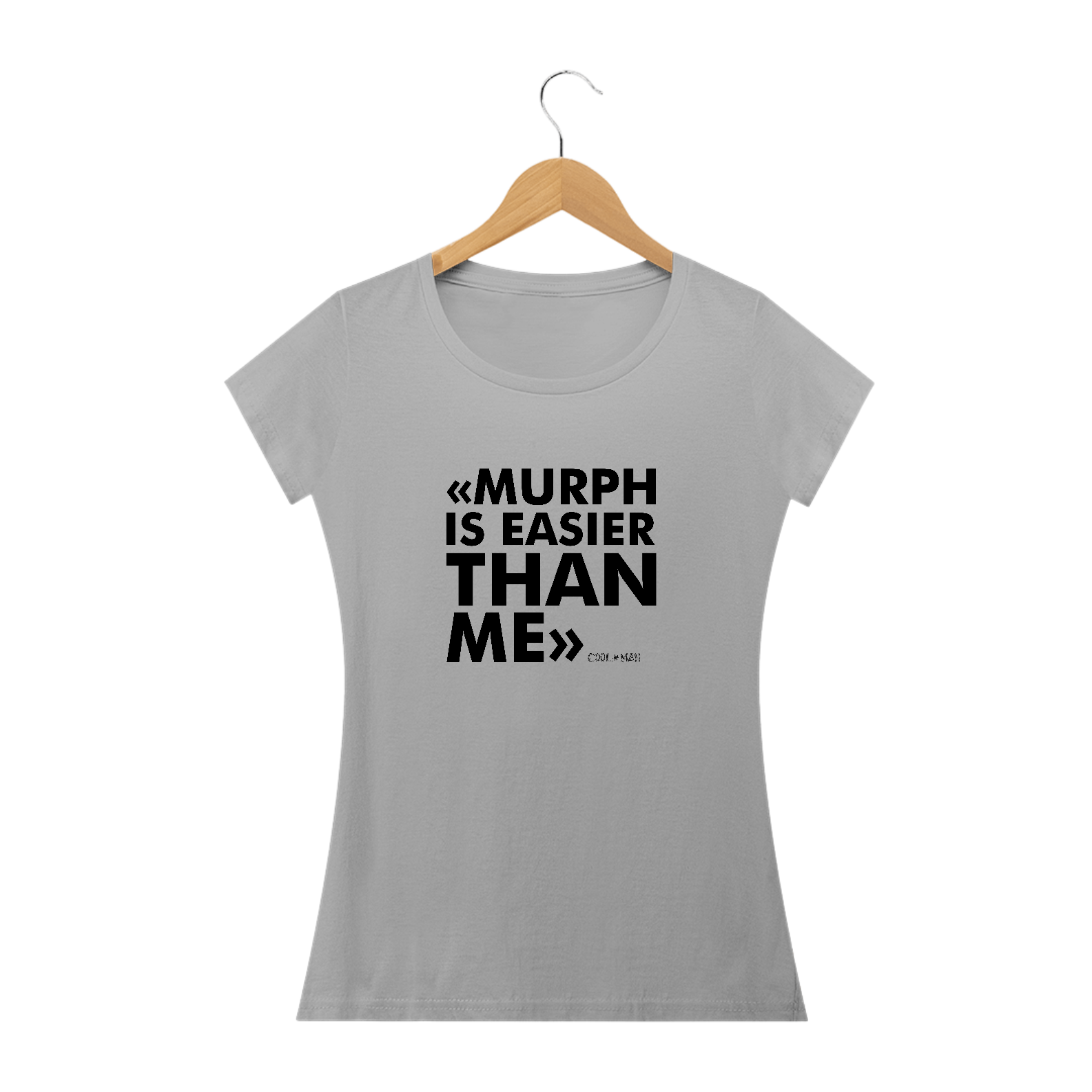 Nome do produto: Camiseta Fem - Murph is easier than me - Estampa preta
