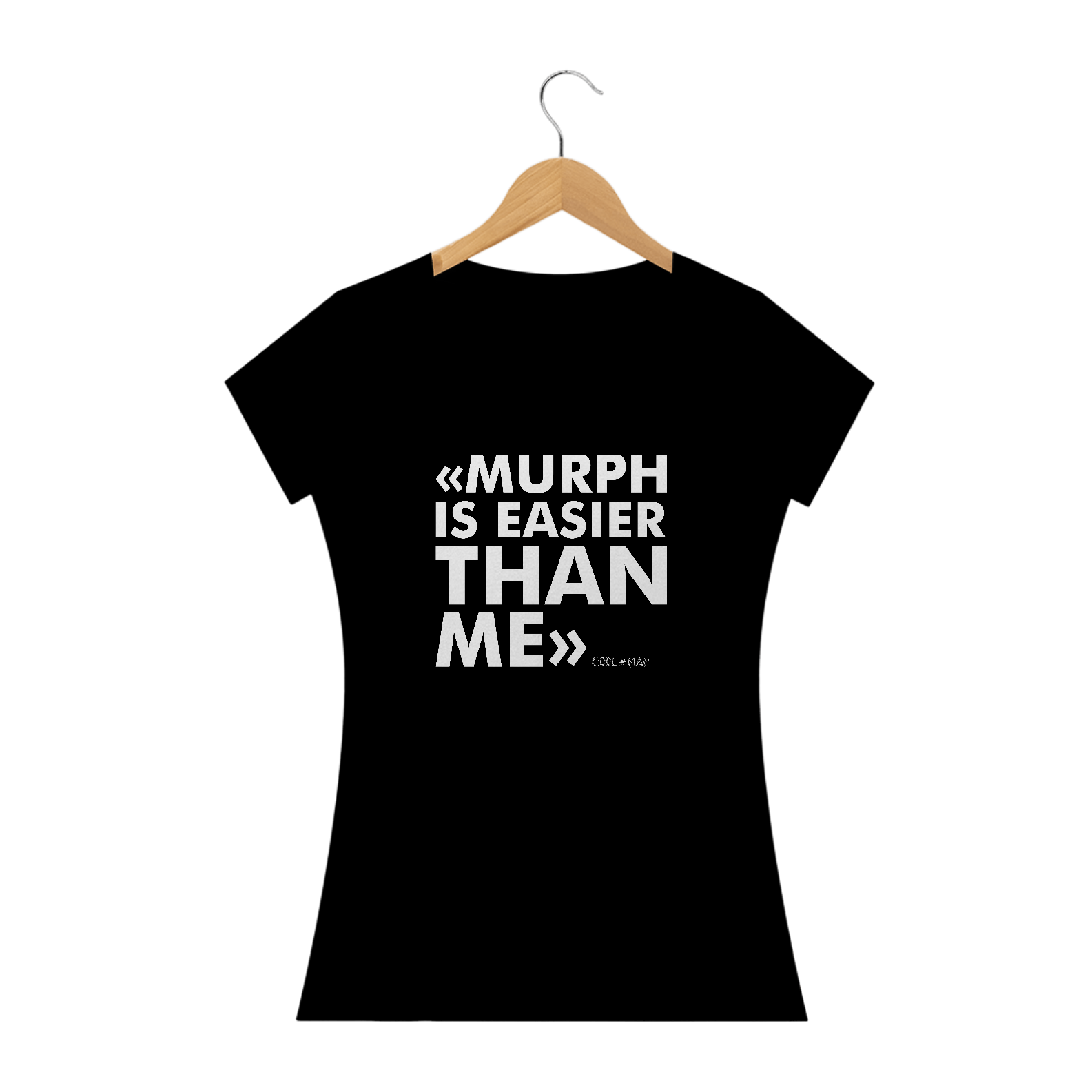 Nome do produto: Camiseta Fem - Murph is easier than me - Estampa branca